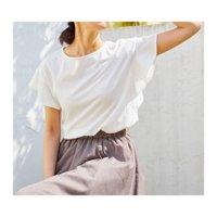 【エニィファム / any FAM】Tシャツ感覚で着られてブラウスのような女らしさが叶う、定番人気のTブラウスなど、おすすめ!注目の人気トレンドファッションアイテム 人気、トレンドファッション・服の通販 founy(ファニー) 【エニィファム/any FAM】 トレンドファッション・スタイル  Fashion Trends ブランド Brand ファッションモデル・俳優・女優 Models 女性 Women 優木まおみ Yuki Maomi ファッション Fashion レディースファッション WOMEN トップス・カットソー Tops/Tshirt シャツ/ブラウス Shirts/Blouses ロング / Tシャツ T-Shirts カットソー Cut and Sewn パンツ Pants スカート Skirt カットソー 定番 Standard 人気 フレア 再入荷 Restock/Back in Stock/Re Arrival 送料無料 Free Shipping お家時間・ステイホーム Home Time/Stay Home コンパクト シルケット スリーブ ミックス リネン リラックス ワイド 吸水 インナー 春 Spring |ID:stp329100000000383