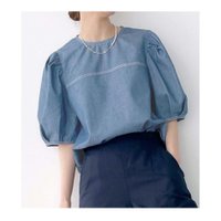 【イエナ / IENA】白のステッチが爽やかなデニムブラウスなど、おすすめ!注目の人気トレンドファッションアイテム 人気、トレンドファッション・服の通販 founy(ファニー) 【イエナ/IENA】 トレンドファッション・スタイル  Fashion Trends ブランド Brand ファッション Fashion レディースファッション WOMEN トップス・カットソー Tops/Tshirt シャツ/ブラウス Shirts/Blouses ロング / Tシャツ T-Shirts プルオーバー Pullover カットソー Cut and Sewn パンツ Pants 2022年 2022 2022 春夏 S/S SS,Spring/Summer,2022 S/S・春夏 SS・Spring/Summer おすすめ Recommend スリーブ デニム フェミニン ワイド 夏 Summer ジャージ スカラップ ノースリーブ フリル レース ストレッチ センター 春 Spring |ID:stp329100000001417