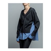 【エッセン ロートレアモン / ESSEN LAUTREAMONT】シャツをレイヤードしたVネックニットトップなど、おすすめ!注目の人気トレンドファッションアイテム 人気、トレンドファッション・服の通販 founy(ファニー) 【エッセン ロートレアモン/ESSEN LAUTREAMONT】 トレンドファッション・スタイル  Fashion Trends ブランド Brand ファッション Fashion レディースファッション WOMEN トップス・カットソー Tops/Tshirt ニット Knit Tops シャツ/ブラウス Shirts/Blouses プルオーバー Pullover Vネック V-Neck ロング / Tシャツ T-Shirts カットソー Cut and Sewn ギャザー シンプル ジャケット スリーブ センター ロング ショート フォルム リボン |ID:stp329100000002427