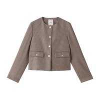 【ジャケットシーズン到来!最旬ジャケット エブール 人気通販 / ebure /Jacket season is here! latest jacket】落ち着いた雰囲気で洗練されたツイードが大人に◎ 洗練された印象のツイード素材で仕立てたノーカラーのクロップドジャケットなど、おすすめ!注目の人気トレンド、レディースファッションの通販アイテム 人気、トレンドファッション・服の通販 founy(ファニー) 【エブール/ebure】 トレンドファッション・スタイル  Fashion Trends ファッション、ブランド PICK UP! Fashion Brand Pick Up ファッション Fashion レディースファッション WOMEN アウター Coat Outerwear ジャケット Jackets ワンピース Dress キャミワンピース No Sleeve Dresses チュニック Tunic ジャケット Jacket ツイード Tweed デニム Denim ハウンドトゥース Houndstooth バランス Balance ベーシック Basic メタル Metal NEW・新作・新着・新入荷 New Arrivals |ID:stp329100000004766