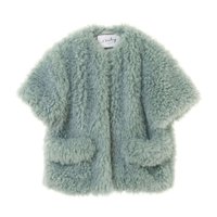 【コンパクトな着丈と半袖のバランスが新鮮なファーアウター マルティニーク 人気通販 / martinique /Fur outerwear with a fresh balance of compact length and short sleeves】シーンを選ばずアクセサリー感覚で楽しめるエコペルファーアウター、おすすめ!注目の人気トレンド、レディースファッションの通販アイテム 人気、トレンドファッション・服の通販 founy(ファニー) 【マルティニーク/martinique】 トレンドファッション・スタイル  Fashion Trends ファッション、ブランド PICK UP! Fashion Brand Pick Up ファッション Fashion レディースファッション WOMEN アウター Coat Outerwear ジャケット Jackets アクセサリー Accessories イタリア Italy コンパクト Compact ジャケット Jacket バランス Balance フェイクファー Faux Fur ベスト Vest ベルベット Velvet ボレロ Bolero 半袖 Short Sleeve リアル Real おすすめ Recommend NEW・新作・新着・新入荷 New Arrivals |ID:stp329100000005032