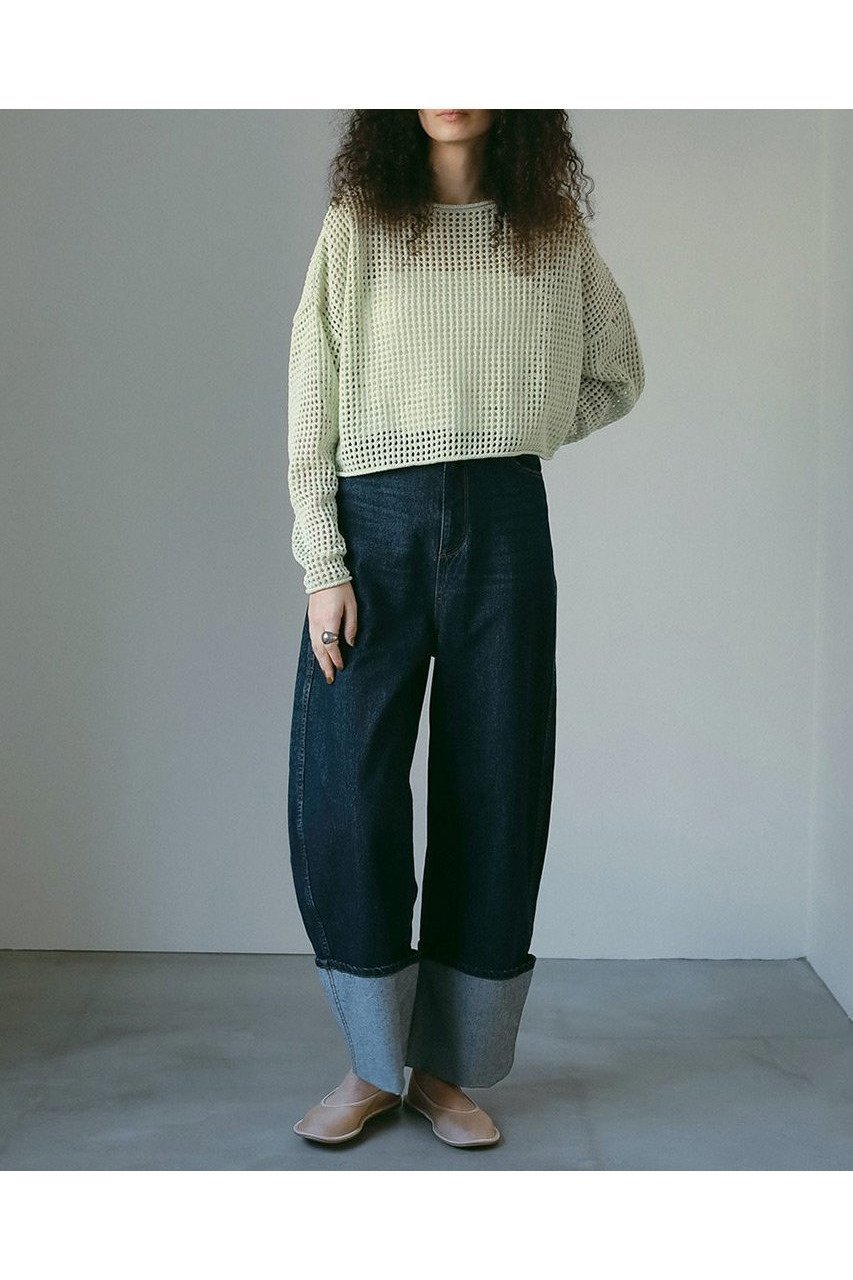 カーブシルエット×ロールアップが旬バランス。大人のためのデニムパンツ 人気、トレンドファッション・服の通販 founy(ファニー) 【ハー/HER.】 トレンドファッション・スタイル  Fashion Trends ファッション、ブランド PICK UP! Fashion Brand Pick Up ファッション Fashion レディースファッション WOMEN パンツ Pants デニムパンツ Denim Pants デニム Denim トレンド Trend バランス Balance ロールアップ Roll Up NEW・新作・新着・新入荷 New Arrivals |ID:prp329100004478966