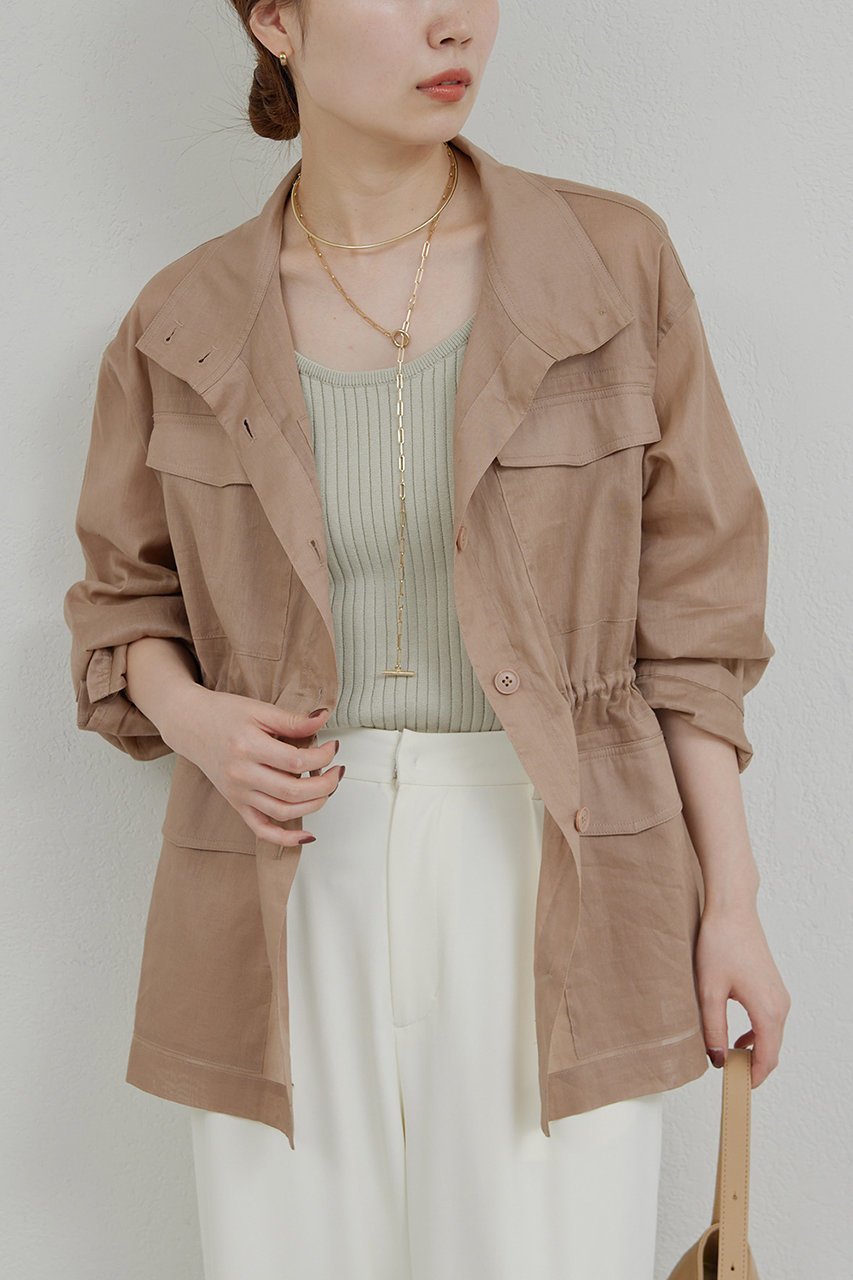 【洗練された大人の装いに】ヘルシーに着こなすシアーミリタリージャケット 人気、トレンドファッション・服の通販 founy(ファニー) 【ガリャルダガランテ/GALLARDAGALANTE】 トレンドファッション・スタイル  Fashion Trends ファッション、ブランド PICK UP! Fashion Brand Pick Up ファッション Fashion レディースファッション WOMEN アウター Coat Outerwear ジャケット Jackets シアー Sheer ジャケット Jacket スタンド Stand ミリタリー Military 再入荷 Restock/Back In Stock/Re Arrival |ID:prp329100004482954