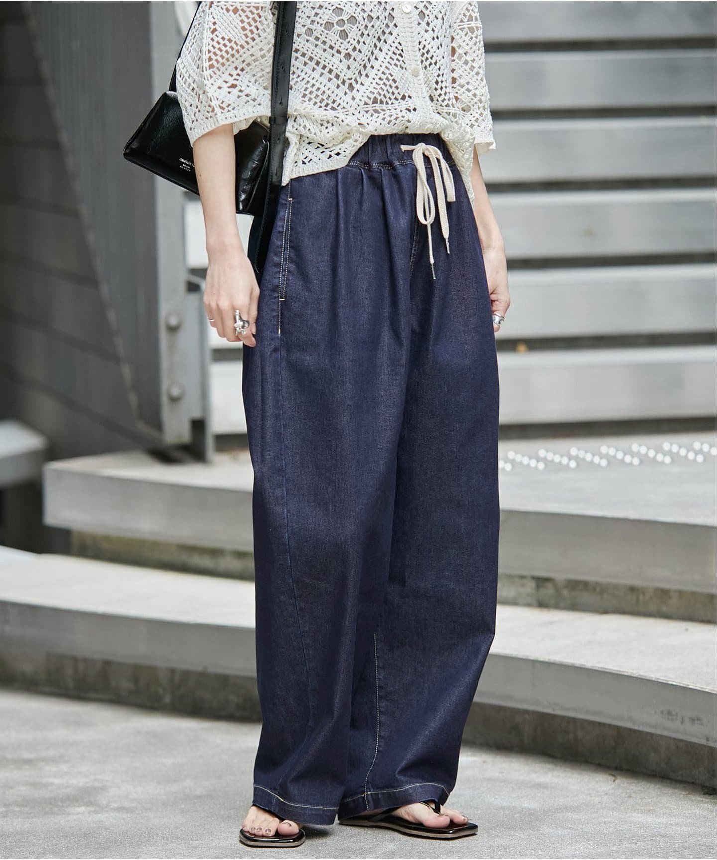 【夏に快適な接触冷感素材】涼しく履けるイージーデニムパンツ 人気、トレンドファッション・服の通販 founy(ファニー) 【ジャーナルスタンダード/JOURNAL STANDARD】 トレンドファッション・スタイル  Fashion Trends ファッション、ブランド PICK UP! Fashion Brand Pick Up ファッション Fashion レディースファッション WOMEN 2025年 2025 2025春夏・S/S Ss,Spring/Summer,2025 ギャザー Gather シンプル Simple デニム Denim パターン Pattern リラックス Relax ワイド Wide 夏 Summer |ID:prp329100004493943
