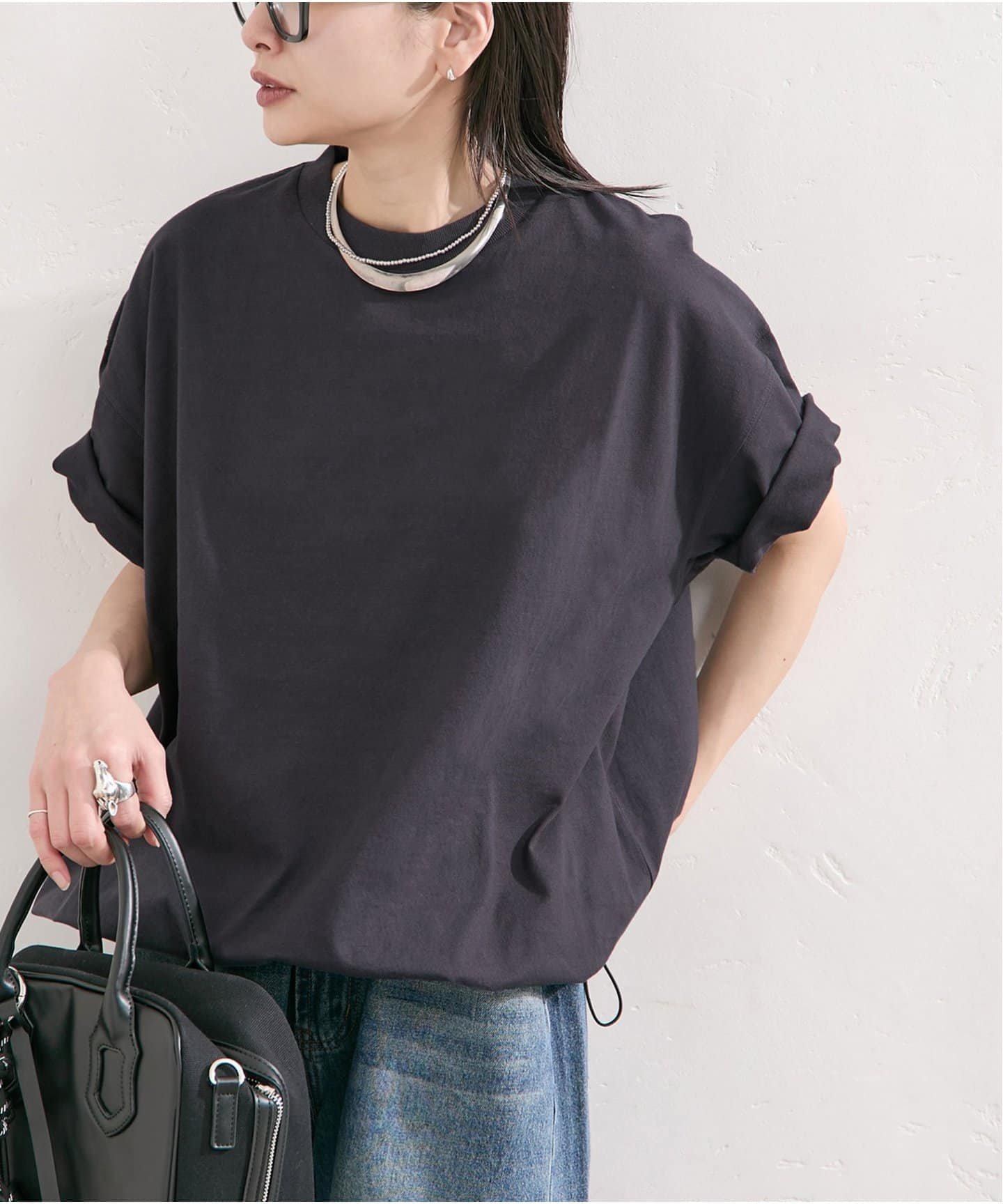 【丈感調整可能】透けにくく着回し力抜群のドローコード付きTシャツ 人気、トレンドファッション・服の通販 founy(ファニー) 【ジャーナルスタンダード/JOURNAL STANDARD】 トレンドファッション・スタイル  Fashion Trends ファッション、ブランド PICK UP! Fashion Brand Pick Up ファッション Fashion レディースファッション WOMEN トップス・カットソー Tops/Tshirt シャツ/ブラウス Shirts/Blouses ロング / Tシャツ T-Shirts 2025年 2025 2025春夏・S/S Ss,Spring/Summer,2025 シャーリング Shirring |ID:prp329100004509694