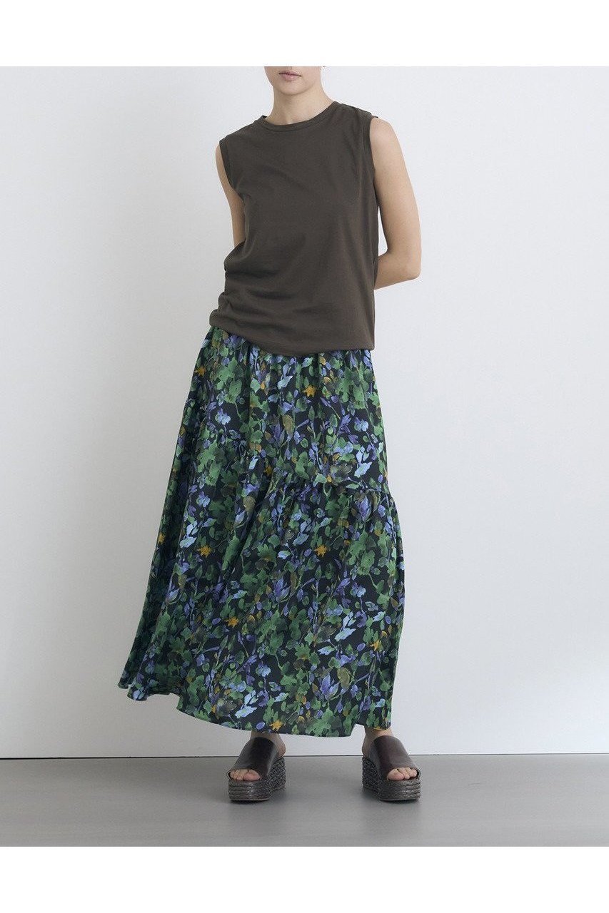 【2WAYで楽しめる】ボタニカル柄アシンメトリーティアードスカート 人気、トレンドファッション・服の通販 founy(ファニー) 【ハウス オブ ロータス/HOUSE OF LOTUS】 トレンドファッション・スタイル  Fashion Trends ファッション、ブランド PICK UP! Fashion Brand Pick Up ファッション Fashion レディースファッション WOMEN スカート Skirt ロングスカート Long Skirt ティアードスカート Tiered Skirt フレア Flare ボタニカル Botanical ロング Long エレガント 上品 Elegant 再入荷 Restock/Back In Stock/Re Arrival |ID:prp329100004450760