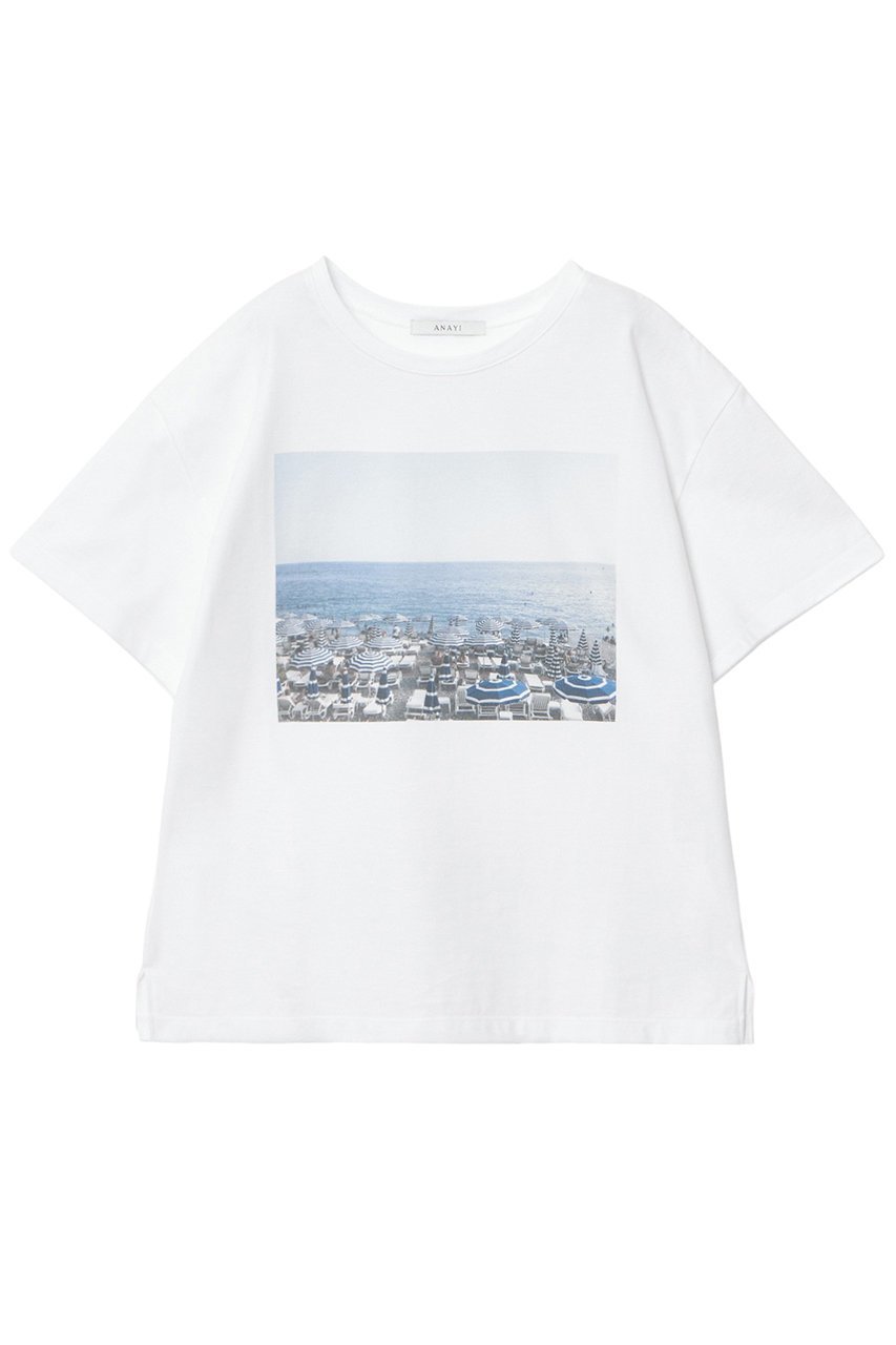 大人の女性にぴったりの上品カジュアルを叶えるコットンTシャツ 人気、トレンドファッション・服の通販 founy(ファニー) 【アナイ/ANAYI】 トレンドファッション・スタイル  Fashion Trends ファッション、ブランド PICK UP! Fashion Brand Pick Up ファッション Fashion レディースファッション WOMEN トップス・カットソー Tops/Tshirt シャツ/ブラウス Shirts/Blouses ロング / Tシャツ T-Shirts カットソー Cut and Sewn なめらか Smooth イタリア Italy コレクション Collection ショート Short スリーブ Sleeve ドロップ Drop フォルム Form プリント Print ボックス Box ボーダー Border モノトーン Monotone リラックス Relax エレガント 上品 Elegant NEW・新作・新着・新入荷 New Arrivals |ID:prp329100004513467