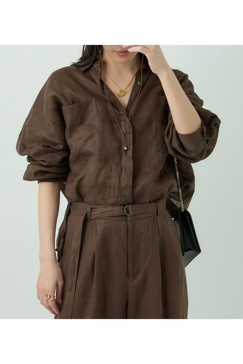 着まわし自在な上品リネンシャツで、春夏の装いを軽やかに 人気、トレンドファッション・服の通販 founy(ファニー) 【カオス/Chaos】 トレンドファッション・スタイル  Fashion Trends ファッション、ブランド PICK UP! Fashion Brand Pick Up ファッション Fashion レディースファッション WOMEN トップス・カットソー Tops/Tshirt シャツ/ブラウス Shirts/Blouses スリーブ Sleeve タンブラー Tumbler フラット Flat フランス France ボトム Bottom リネン Linen ロング Long エレガント 上品 Elegant 羽織 Haori |ID:prp329100004452834