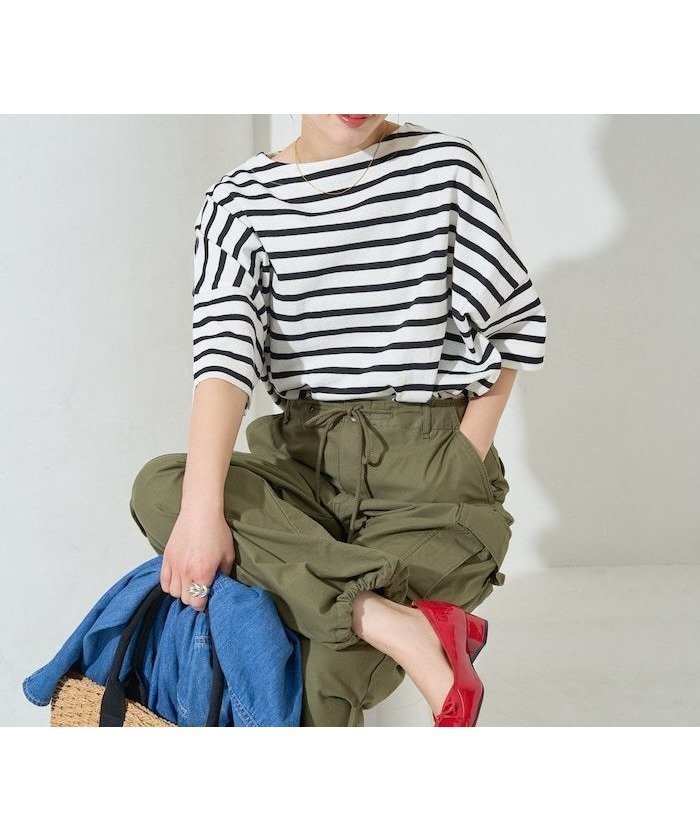 大人可愛いを叶えるバスクボーダー半袖Tシャツ【FREAK'S STORE 限定展開】 人気、トレンドファッション・服の通販 founy(ファニー) 【フリークスストア/FREAK'S STORE】 トレンドファッション・スタイル  Fashion Trends ファッション、ブランド PICK UP! Fashion Brand Pick Up ファッション Fashion レディースファッション WOMEN トップス・カットソー Tops/Tshirt シャツ/ブラウス Shirts/Blouses ロング / Tシャツ T-Shirts 2025年 2025 2025春夏・S/S Ss,Spring/Summer,2025 半袖 Short Sleeve |ID:prp329100004448011
