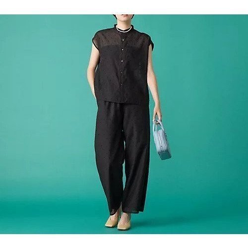 シアー素材と刺繍が魅せる上品ドットパンツ【TICCA】 人気、トレンドファッション・服の通販 founy(ファニー) 【ティッカ/TICCA】 トレンドファッション・スタイル  Fashion Trends トレンド、ファッションスタイル Fashion Trends ファッション Fashion レディースファッション WOMEN パンツ Pants オーガンジー Organdy シアー Sheer ドット Dot バランス Balance リラックス Relax |ID:prp329100004257762
