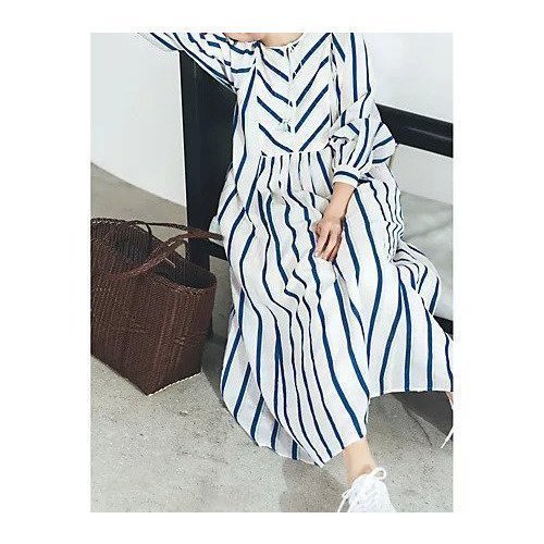 爽やかストライプで魅せるモダンエスニックワンピース【NE QUITTEZ PAS】COTTON VOILE STRIPE GATHER DRESS 人気、トレンドファッション・服の通販 founy(ファニー) 【ヌキテパ/NE QUITTEZ PAS】 トレンドファッション・スタイル  Fashion Trends トレンド、ファッションスタイル Fashion Trends ファッション Fashion レディースファッション WOMEN ワンピース Dress ドレス Party Dresses エスニック Ethnic 洗える Washable カフス Cuffs キャップ Cap ギャザー Gather ストライプ Stripe ストリング String タッセル Tassel ドレス Dress ドレープ Drape バイアス Bias フェミニン Feminine ブラウジング Browsing モダン Modern リゾート Resort リボン Ribbon リラックス Relax ループ Loop 夏 Summer |ID:prp329100004508114