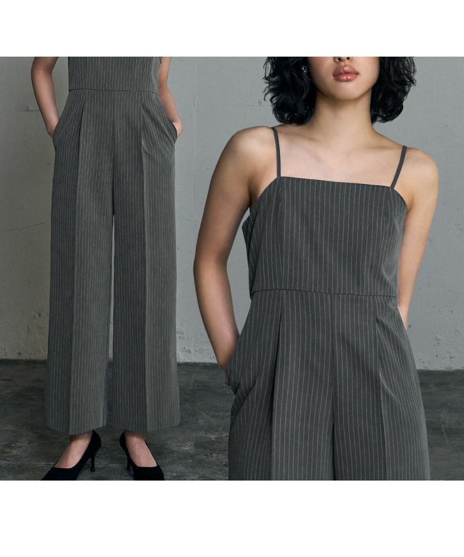 マニッシュな印象のピンストライプ素材を使用した、GIRLのオールインワンパンツドレス 人気、トレンドファッション・服の通販 founy(ファニー) 【ガール/GIRL】 トレンドファッション・スタイル  Fashion Trends プチプライス、格安、低価格 Affordable ファッション Fashion レディースファッション WOMEN パンツ Pants インナー Inner カットソー Cut And Sew ショート Short シンプル Simple ストライプ Stripe センター Center ドレープ Drape フィット Fit フロント Front ベスト Vest マニッシュ Mannish リボン Ribbon NEW・新作・新着・新入荷 New Arrivals プチプライス・低価格 Affordable 結婚式 Wedding Ceremony 二次会 Wedding Party |ID:prp329100004440371
