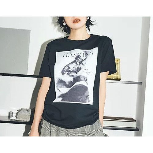 知的でお洒落な一枚 サム・ハスキンスのフォトTシャツ ヴィンテージ仕上げ 人気、トレンドファッション・服の通販 founy(ファニー) 【クチュールドアダム/COUTURE D'ADAM】 トレンドファッション・スタイル  Fashion Trends ファッション、ブランド PICK UP! Fashion Brand Pick Up ファッション Fashion レディースファッション WOMEN トップス・カットソー Tops/Tshirt シャツ/ブラウス Shirts/Blouses ロング / Tシャツ T-Shirts アメリカン American キャラクター Character コレクション Collection プリント Print モチーフ Motif ワーク Work |ID:prp329100004257508