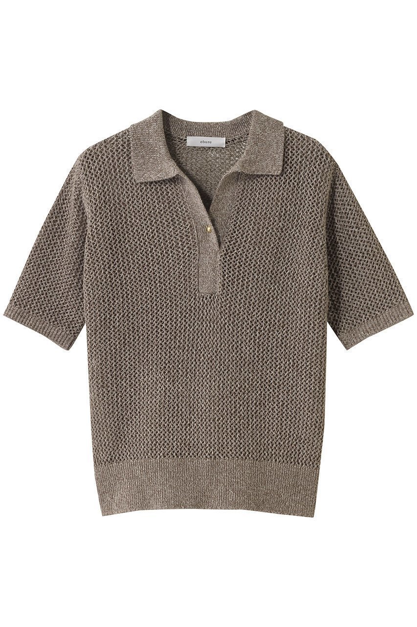 自然の色彩を纏う ボタニカルダイのメッシュポロトップス 人気、トレンドファッション・服の通販 founy(ファニー) 【エブール/ebure】 トレンドファッション・スタイル  Fashion Trends ファッション、ブランド PICK UP! Fashion Brand Pick Up ファッション Fashion レディースファッション WOMEN トップス・カットソー Tops/Tshirt ニット Knit Tops プルオーバー Pullover コンパクト Compact フラワー Flower リネン Linen 夏 Summer NEW・新作・新着・新入荷 New Arrivals |ID:prp329100004516105