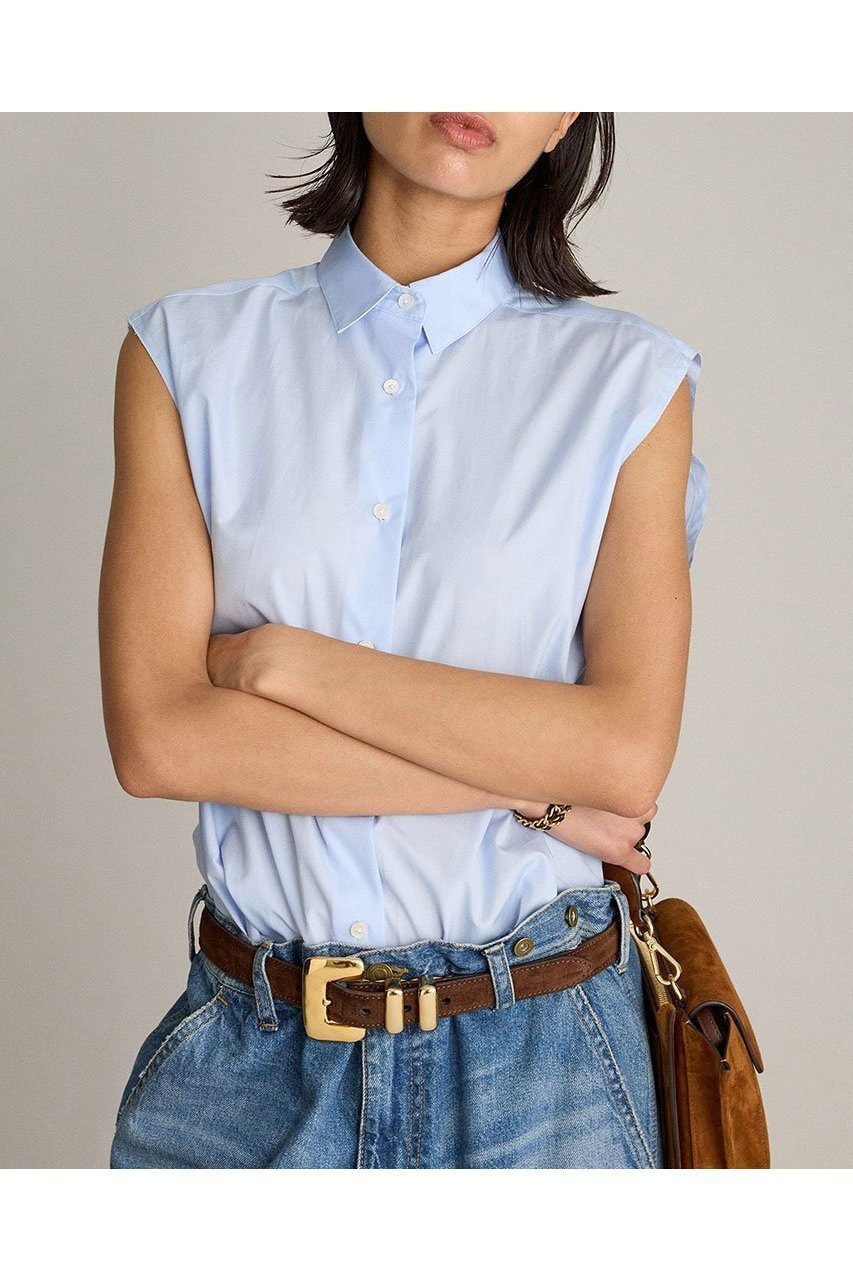 上品な光沢が魅力のノースリーブシャツ 人気、トレンドファッション・服の通販 founy(ファニー) 【ブリル/BRILL】 トレンドファッション・スタイル  Fashion Trends ファッション、ブランド PICK UP! Fashion Brand Pick Up ファッション Fashion レディースファッション WOMEN トップス・カットソー Tops/Tshirt キャミソール / ノースリーブ No Sleeves シャツ/ブラウス Shirts/Blouses ノースリーブ No Sleeve ブロード Broad エレガント 上品 Elegant NEW・新作・新着・新入荷 New Arrivals |ID:prp329100004551016