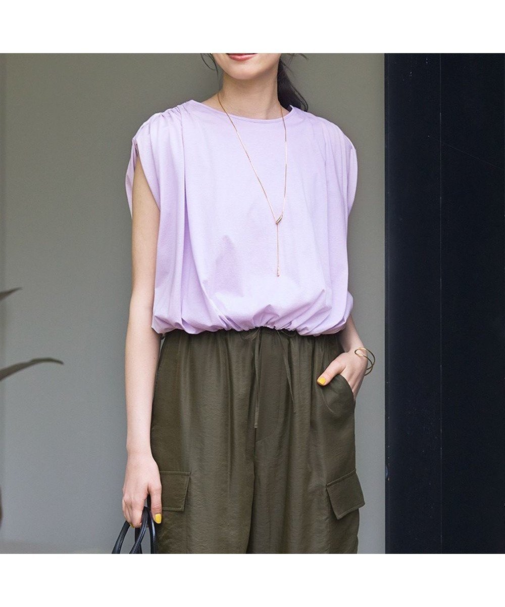 ギャザーで魅せる、上品なリラックスTシャツ 人気、トレンドファッション・服の通販 founy(ファニー) 【23区/NIJYUSANKU】 トレンドファッション・スタイル  Fashion Trends ファッション、ブランド PICK UP! Fashion Brand Pick Up ファッション Fashion レディースファッション WOMEN トップス・カットソー Tops/Tshirt シャツ/ブラウス Shirts/Blouses ロング / Tシャツ T-Shirts カットソー Cut and Sewn エアリー Airy 春 Spring カットソー Cut And Sew ギャザー Gather コンパクト Compact なめらか Smooth ボトム Bottom S/S・春夏 Ss・Spring/Summer NEW・新作・新着・新入荷 New Arrivals 夏 Summer エレガント 上品 Elegant 2025年 2025 2025春夏・S/S Ss,Spring/Summer,2025 |ID:prp329100004553653