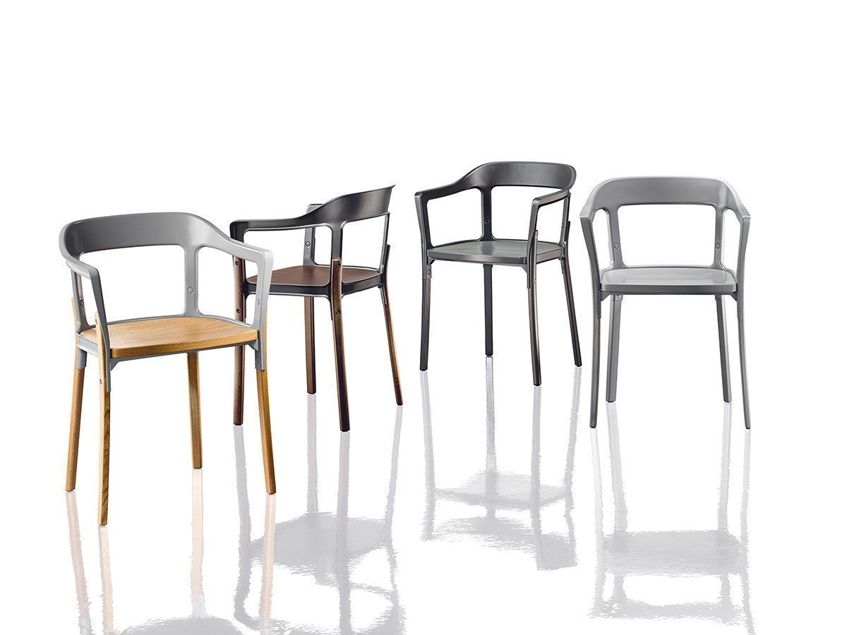 異素材の美が際立つ高級感あふれる STEELWOOD CHAIR ウォルナット 人気、トレンドファッション・服の通販 founy(ファニー) 【マジス/MAGIS / GOODS】 トレンドファッション・スタイル  Fashion Trends インテリア・デザイナーズ家具 Home,Interior,Designers,Furniture ウッド Wood フレーム Flame 送料無料 Free Shipping ホーム・キャンプ・アウトドア・お取り寄せ Home,Garden,Outdoor,Camping Gear 家具・インテリア Furniture チェア・椅子 Chair ダイニングチェア Dining Chair |ID:prp329100000009192