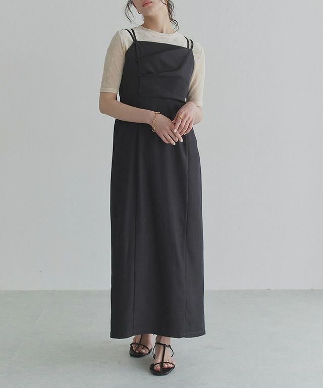 360度映える ドレープが美しいレディなキャミワンピース 人気、トレンドファッション・服の通販 founy(ファニー) 【ピエロ/Pierrot】 トレンドファッション・スタイル  Fashion Trends プチプライス、格安、低価格 Affordable ファッション Fashion レディースファッション WOMEN ワンピース Dress キャミワンピース No Sleeve Dresses 2025年 2025 2025春夏・S/S Ss,Spring/Summer,2025 インナー Inner タンク Tank トレンド Trend プチプライス・低価格 Affordable ロング Long 冬 Winter 切替 Switching 夏 Summer |ID:prp329100004554153