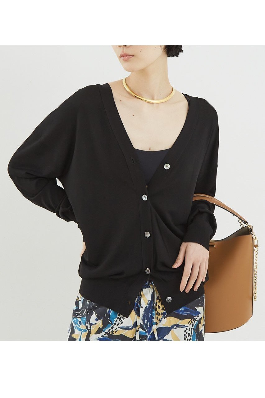2WAYで楽しめる、上品な光沢の春夏カーディガン 人気、トレンドファッション・服の通販 founy(ファニー) 【ザ ストア バイ シー/THE STORE by C】 トレンドファッション・スタイル  Fashion Trends ファッション、ブランド PICK UP! Fashion Brand Pick Up ファッション Fashion レディースファッション WOMEN トップス・カットソー Tops/Tshirt ニット Knit Tops カーディガン Cardigans Vネック V-Neck なめらか Smooth カーディガン Cardigan ストレッチ Stretch ダブル Double フロント Front 夏 Summer NEW・新作・新着・新入荷 New Arrivals 春 Spring S/S・春夏 Ss・Spring/Summer |ID:prp329100004559145