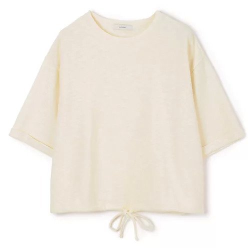 シルエット自在 裾ドロスト付きでアレンジ自在な5分袖Tシャツ 人気、トレンドファッション・服の通販 founy(ファニー) 【スアデオ/suadeo】 トレンドファッション・スタイル  Fashion Trends ファッション、ブランド PICK UP! Fashion Brand Pick Up ファッション Fashion レディースファッション WOMEN トップス・カットソー Tops/Tshirt シャツ/ブラウス Shirts/Blouses ロング / Tシャツ T-Shirts バランス Balance ワイド Wide 洗える Washable |ID:prp329100004271335