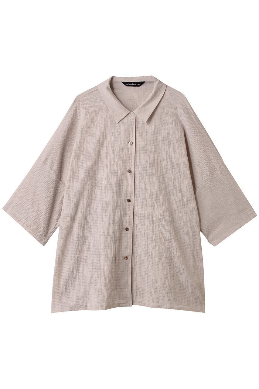 旬ディテール×涼感素材で差がつく大人シャツ 人気、トレンドファッション・服の通販 founy(ファニー) 【ミズイロ インド/mizuiro ind】 トレンドファッション・スタイル  Fashion Trends ファッション、ブランド PICK UP! Fashion Brand Pick Up ファッション Fashion レディースファッション WOMEN トップス・カットソー Tops/Tshirt シャツ/ブラウス Shirts/Blouses ショート Short シンプル Simple スリーブ Sleeve ファブリック Fabric リラックス Relax ワイド Wide NEW・新作・新着・新入荷 New Arrivals |ID:prp329100004560567