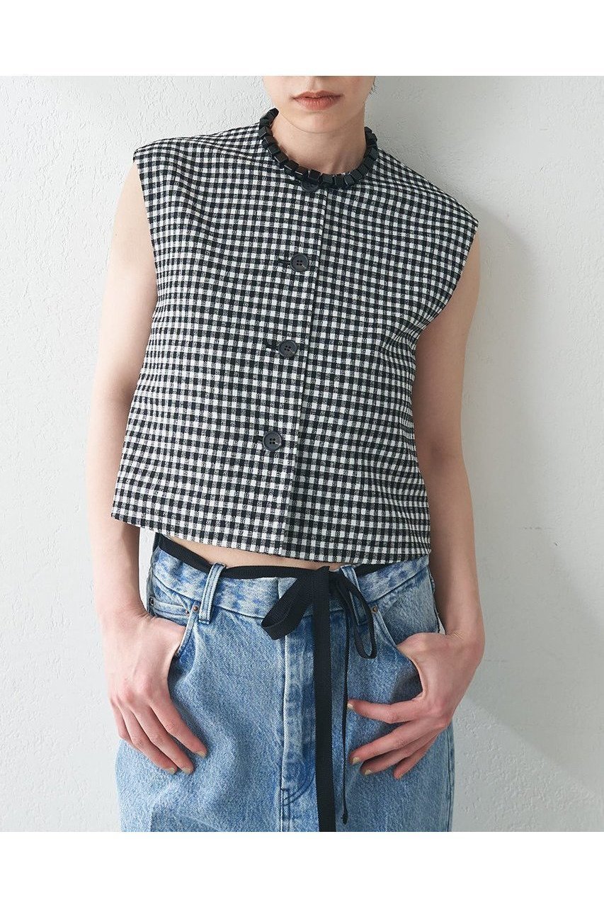 洗練×機能性でスタイルアップが叶うミニマルベスト 人気、トレンドファッション・服の通販 founy(ファニー) 【ウィムガゼット/Whim Gazette】 トレンドファッション・スタイル  Fashion Trends ファッション、ブランド PICK UP! Fashion Brand Pick Up ファッション Fashion レディースファッション WOMEN アウター Coat Outerwear ジャケット Jackets ギンガム Gingham クラシカル Classical コンパクト Compact シンプル Simple ジャケット Jacket ストレッチ Stretch チェック Check ノースリーブ No Sleeve ベスト Vest ロング Long ヴィンテージ Vintage 吸水 Water Absorption NEW・新作・新着・新入荷 New Arrivals |ID:prp329100004560570