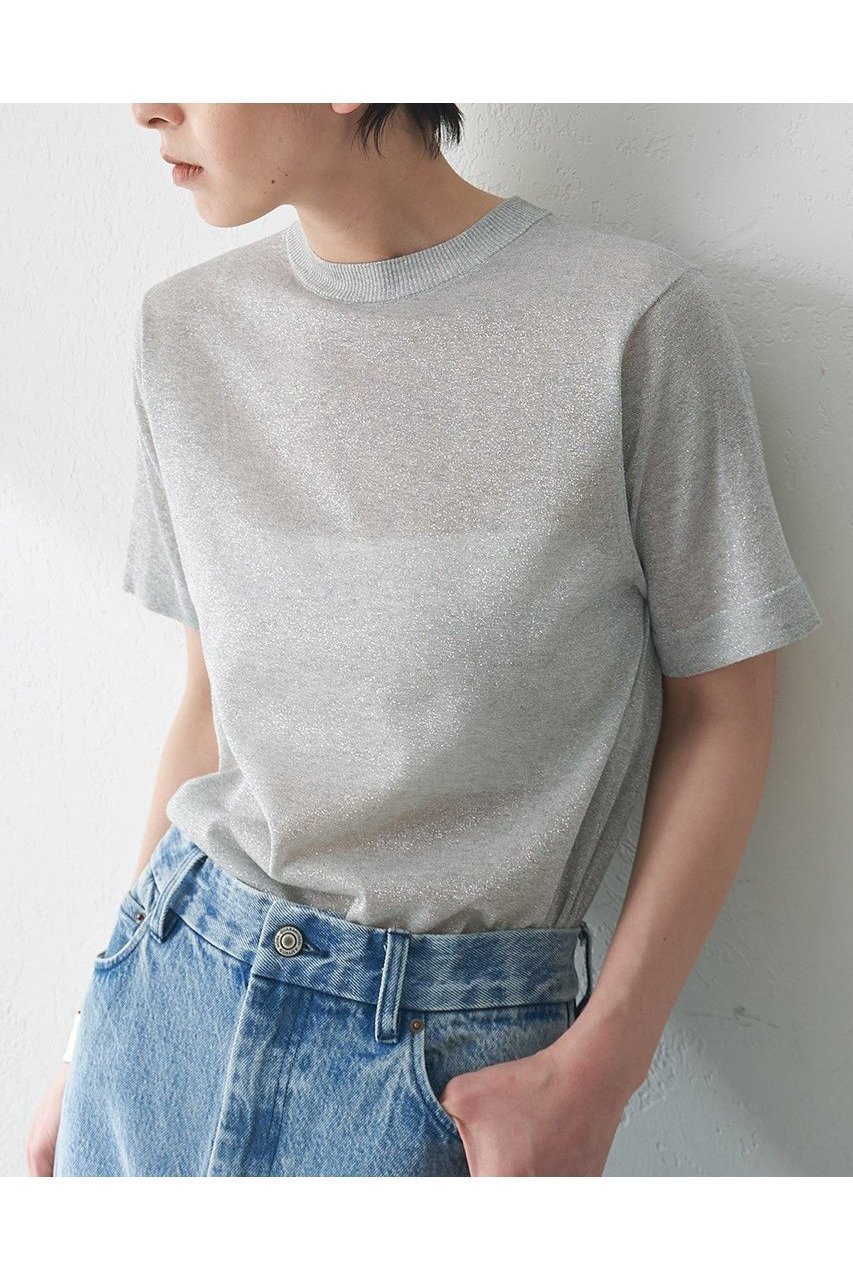 繊細ラメ×透け感で魅せる大人の半袖ニット 人気、トレンドファッション・服の通販 founy(ファニー) 【ウィムガゼット/Whim Gazette】 トレンドファッション・スタイル  Fashion Trends ファッション、ブランド PICK UP! Fashion Brand Pick Up ファッション Fashion レディースファッション WOMEN トップス・カットソー Tops/Tshirt ニット Knit Tops プルオーバー Pullover おすすめ Recommend アンサンブル Ensemble インナー Inner カーディガン Cardigan シアー Sheer シルバー Silver ジャケット Jacket ボトム Bottom エレガント 上品 Elegant 半袖 Short Sleeve NEW・新作・新着・新入荷 New Arrivals |ID:prp329100004560571