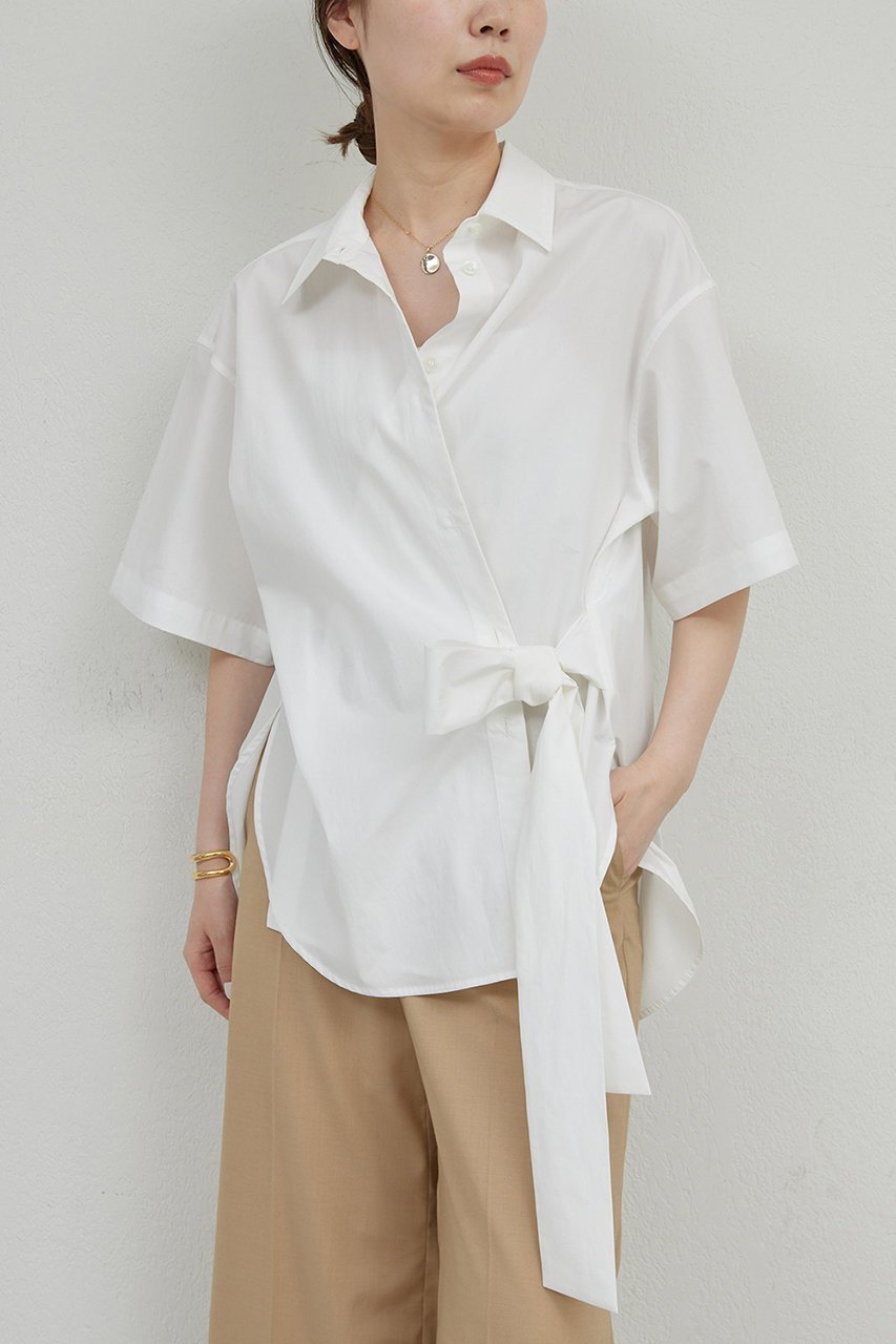 多彩アレンジ×華やぎディテールが魅力のタイプライターシャツ 人気、トレンドファッション・服の通販 founy(ファニー) 【ガリャルダガランテ/GALLARDAGALANTE】 トレンドファッション・スタイル  Fashion Trends ファッション、ブランド PICK UP! Fashion Brand Pick Up ファッション Fashion レディースファッション WOMEN トップス・カットソー Tops/Tshirt シャツ/ブラウス Shirts/Blouses ショート Short スタンダード Standard スリーブ Sleeve タイプライター Typewriter リボン Ribbon NEW・新作・新着・新入荷 New Arrivals |ID:prp329100004560541