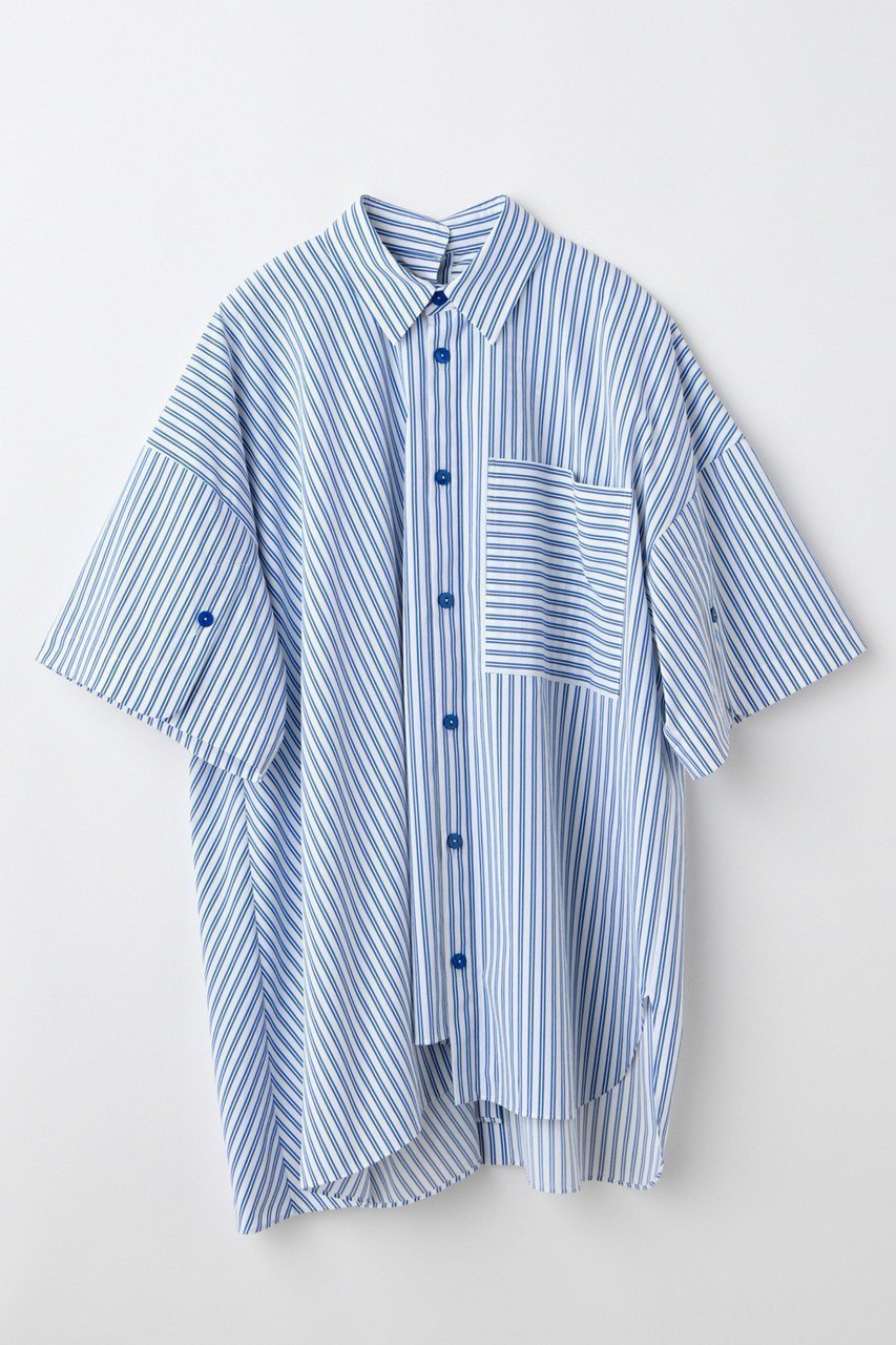 アシンメトリーなシルエットで魅せる、モードシャツ 人気、トレンドファッション・服の通販 founy(ファニー) 【ナゴンスタンス/nagonstans】 トレンドファッション・スタイル  Fashion Trends ファッション、ブランド PICK UP! Fashion Brand Pick Up ファッション Fashion レディースファッション WOMEN トップス・カットソー Tops/Tshirt シャツ/ブラウス Shirts/Blouses アシンメトリー Asymmetry スリーブ Sleeve タイプライター Typewriter フレア Flare ロング Long |ID:prp329100004562011