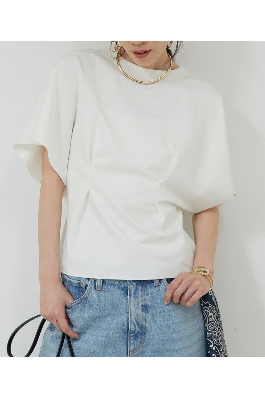 1枚で決まる 前後2Wayウエストシェイプカットソー 人気、トレンドファッション・服の通販 founy(ファニー) 【ガリャルダガランテ/GALLARDAGALANTE】 トレンドファッション・スタイル  Fashion Trends ファッション、ブランド PICK UP! Fashion Brand Pick Up ファッション Fashion レディースファッション WOMEN トップス・カットソー Tops/Tshirt シャツ/ブラウス Shirts/Blouses ロング / Tシャツ T-Shirts カットソー Cut and Sewn カットソー Cut And Sew シェイプ Shape ショート Short スリーブ Sleeve ワイド Wide NEW・新作・新着・新入荷 New Arrivals |ID:prp329100004565300