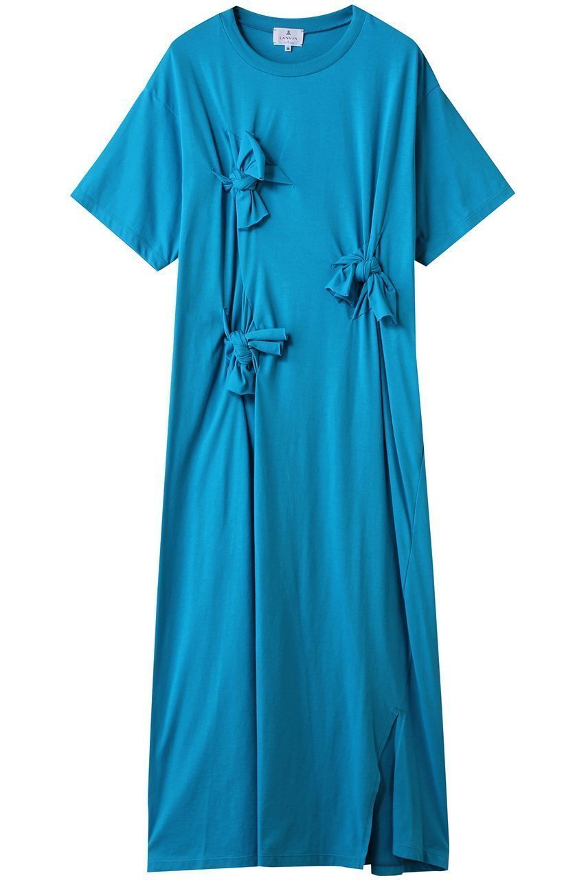 【ランバン オン ブルー / LANVIN en Bleu】フェミニンな抜け感が魅力のカットソーワンピース 人気、トレンドファッション・服の通販 founy(ファニー) 【ランバン オン ブルー/LANVIN en Bleu】 トレンドファッション・スタイル  Fashion Trends ファッション、ブランド PICK UP! Fashion Brand Pick Up ファッション Fashion レディースファッション WOMEN ワンピース Dress チュニック Tunic アシンメトリー Asymmetry ギャザー Gather スリット Slit チュニック Tunic フェミニン Feminine リボン Ribbon ロング Long NEW・新作・新着・新入荷 New Arrivals |ID:prp329100004565320