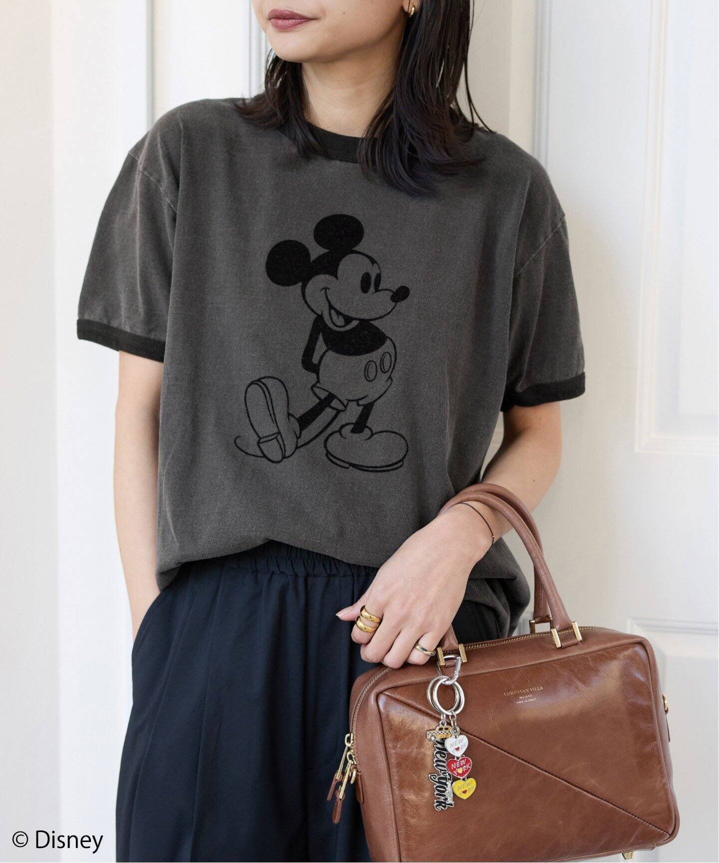 大人カジュアルに効く「MICKEY」プリントのヴィンテージリンガーTシャツ 人気、トレンドファッション・服の通販 founy(ファニー) 【ジャーナルスタンダード/JOURNAL STANDARD】 トレンドファッション・スタイル  Fashion Trends ファッション、ブランド PICK UP! Fashion Brand Pick Up ファッション Fashion レディースファッション WOMEN トップス・カットソー Tops/Tshirt シャツ/ブラウス Shirts/Blouses ロング / Tシャツ T-Shirts 2025年 2025 2025春夏・S/S Ss,Spring/Summer,2025 |ID:prp329100004544084