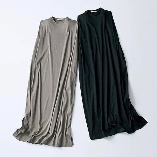 すっきり美シルエットと快適さを叶える スーピマコットンロングワンピース 人気、トレンドファッション・服の通販 founy(ファニー) 【エクラ/eclat】 トレンドファッション・スタイル  Fashion Trends ファッション、ブランド PICK UP! Fashion Brand Pick Up ファッション Fashion レディースファッション WOMEN ワンピース Dress なめらか Smooth スリット Slit ロング Long 別注 Special Order 夏 Summer 洗える Washable |ID:prp329100004563638