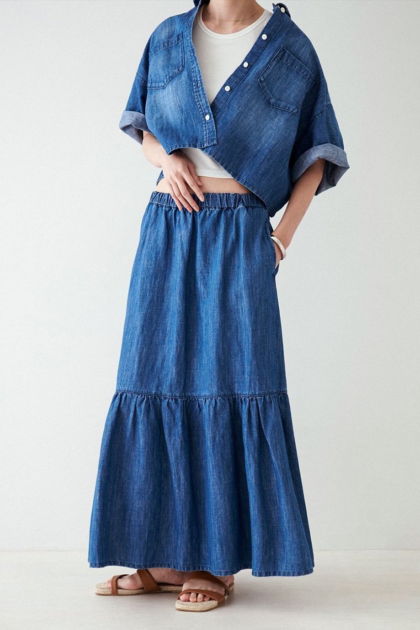 【ヘルシーデニム / Healthy Denim】旬をまとえるデニムショートシャツで夏コーデをアップデート 人気、トレンドファッション・服の通販 founy(ファニー) 【ヘルシーデニム/Healthy Denim】 トレンドファッション・スタイル  Fashion Trends トレンド、ファッションスタイル Fashion Trends ファッション Fashion レディースファッション WOMEN トップス・カットソー Tops/Tshirt シャツ/ブラウス Shirts/Blouses ショート Short スリーブ Sleeve デニム Denim トレンド Trend リネン Linen 夏 Summer |ID:prp329100004477229