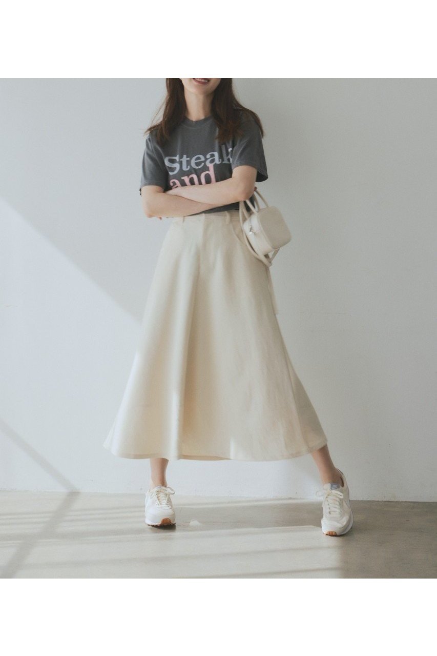 麻×ポリエステルの上質素材で魅せる、軽やかフレアースカート 人気、トレンドファッション・服の通販 founy(ファニー) 【マイ ウィークネス/MY WEAKNESS】 トレンドファッション・スタイル  Fashion Trends ファッション、ブランド PICK UP! Fashion Brand Pick Up ファッション Fashion レディースファッション WOMEN ワンピース Dress チュニック Tunic シンプル Simple チュニック Tunic フェミニン Feminine フレア Flare フレアースカート Flared Skirt ポケット Pocket NEW・新作・新着・新入荷 New Arrivals |ID:prp329100004570159