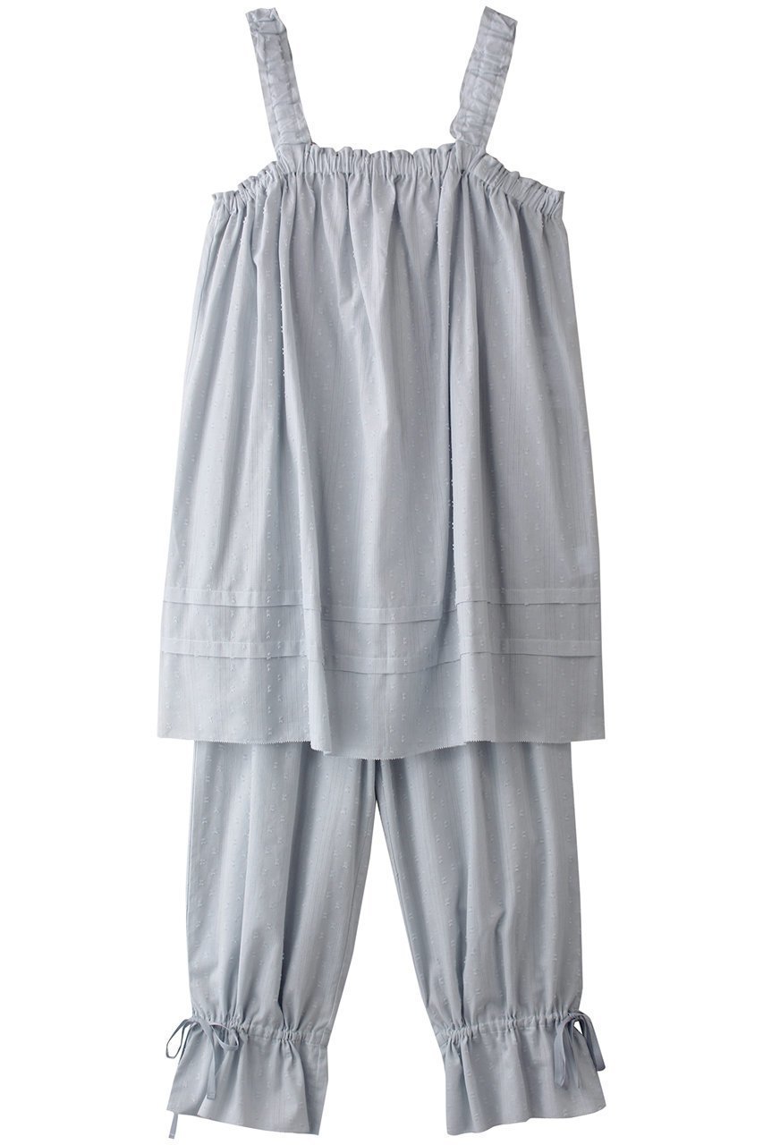 甘さと爽やかさを纏うギャザーシルエットパジャマ 人気、トレンドファッション・服の通販 founy(ファニー) 【キッドブルー/KID BLUE】 トレンドファッション・スタイル  Fashion Trends ファッション、ブランド PICK UP! Fashion Brand Pick Up ファッション Fashion レディースファッション WOMEN お家時間・ステイホーム Home Time/Stay Home ギャザー Gather パジャマ Pajamas フェミニン Feminine リボン Ribbon NEW・新作・新着・新入荷 New Arrivals |ID:prp329100004571687
