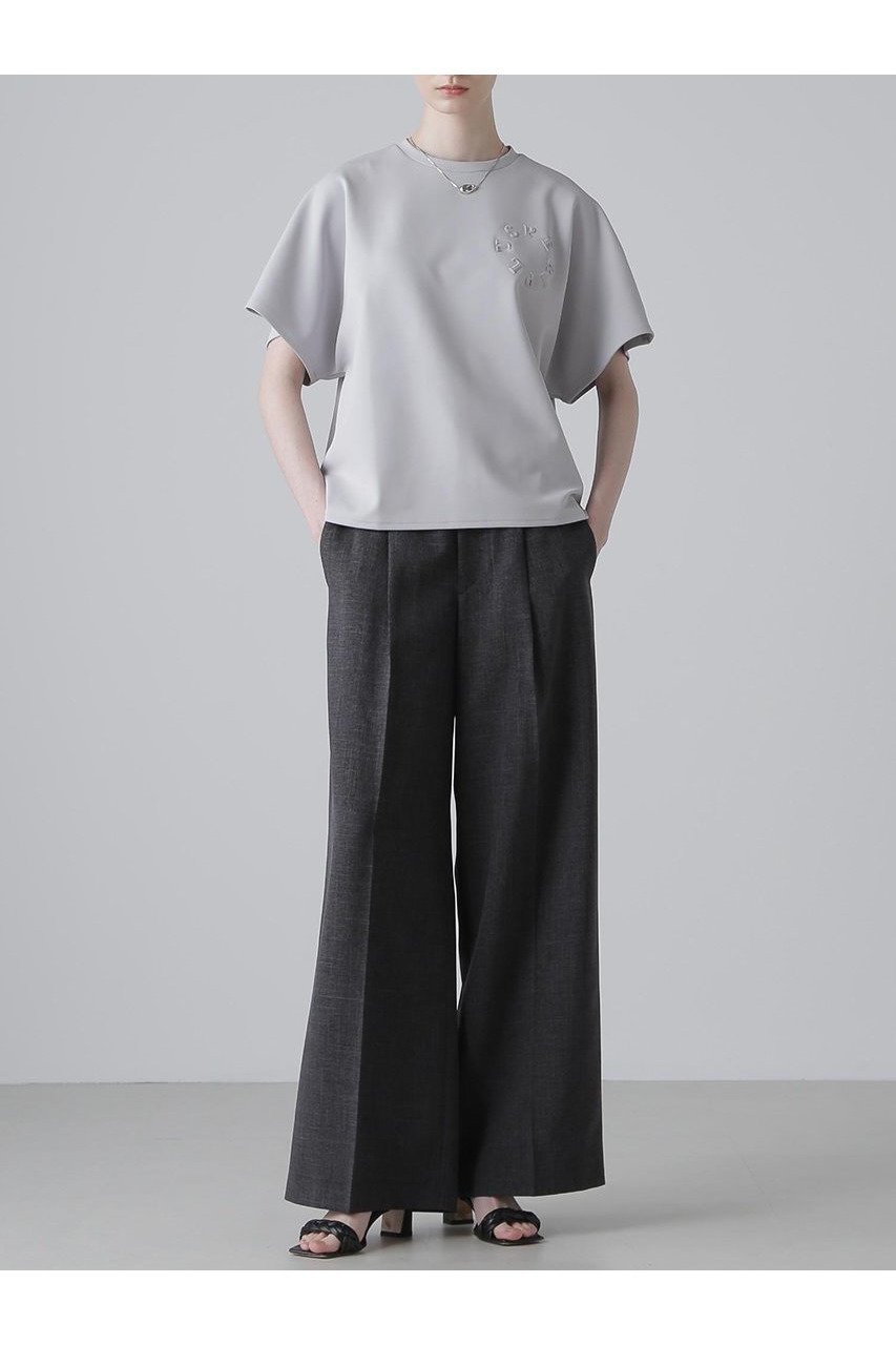 サークルロゴがアクセント、上質素材で仕立てたシンプルTシャツ 人気、トレンドファッション・服の通販 founy(ファニー) 【アドーア/ADORE】 トレンドファッション・スタイル  Fashion Trends ファッション、ブランド PICK UP! Fashion Brand Pick Up ファッション Fashion レディースファッション WOMEN トップス・カットソー Tops/Tshirt シャツ/ブラウス Shirts/Blouses ロング / Tシャツ T-Shirts カットソー Cut and Sewn サークル Circle ショート Short シンプル Simple スリーブ Sleeve ボトム Bottom 夏 Summer NEW・新作・新着・新入荷 New Arrivals |ID:prp329100004572953
