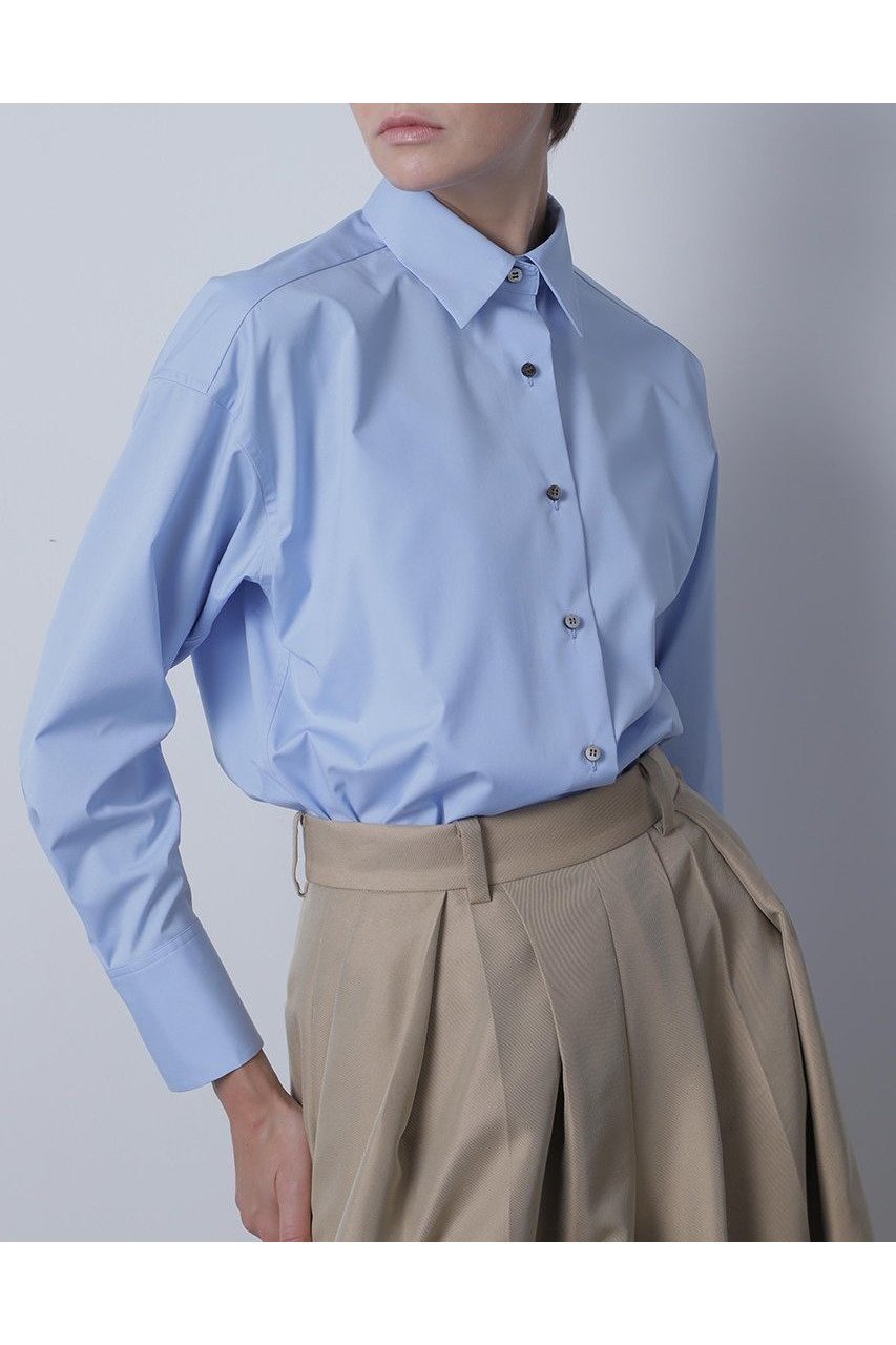 毎日着たくなる上品仕立ての万能シャツ 人気、トレンドファッション・服の通販 founy(ファニー) 【ヒューエルミュージアム/hueLe Museum】 トレンドファッション・スタイル  Fashion Trends ファッション、ブランド PICK UP! Fashion Brand Pick Up ファッション Fashion レディースファッション WOMEN トップス・カットソー Tops/Tshirt シャツ/ブラウス Shirts/Blouses カフス Cuffs ジャケット Jacket スリーブ Sleeve タイプライター Typewriter フィット Fit ベーシック Basic ミドル Middle ロング Long |ID:prp329100004570081