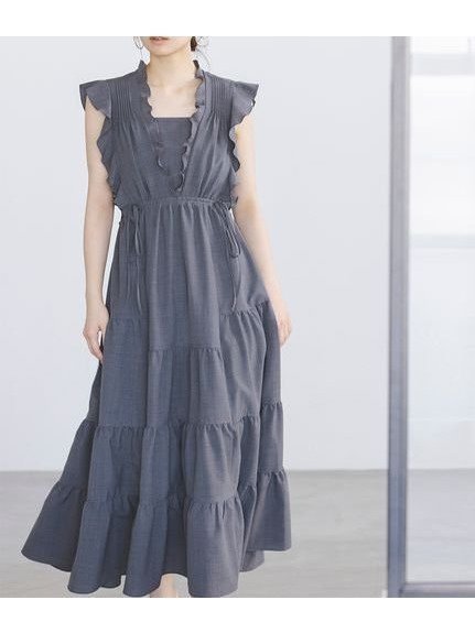 【SNIDEL/スナイデル】動くたびに揺れが映える上品ティアードワンピースで、大人のリラックス感を演出 人気、トレンドファッション・服の通販 founy(ファニー) 【スナイデル/SNIDEL】 トレンドファッション・スタイル  Fashion Trends ファッション、ブランド PICK UP! Fashion Brand Pick Up ファッション Fashion レディースファッション WOMEN ワンピース Dress エレガント 上品 Elegant キャミワンピース Cami Dress シューズ Shoes ティアード Tiered フラット Flat フリル Frills ラベンダー Lavender |ID:prp329100004533094