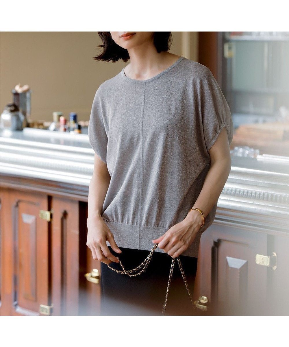 ラメ糸がきらめく大人のプルオーバーニット 人気、トレンドファッション・服の通販 founy(ファニー) 【23区/NIJYUSANKU】 トレンドファッション・スタイル  Fashion Trends ファッション、ブランド PICK UP! Fashion Brand Pick Up ファッション Fashion レディースファッション WOMEN トップス・カットソー Tops/Tshirt ニット Knit Tops インナー Inner 春 Spring 洗える Washable ギャザー Gather シアー Sheer シルバー Silver ジャケット Jacket スリーブ Sleeve セーター Sweater S/S・春夏 Ss・Spring/Summer NEW・新作・新着・新入荷 New Arrivals 夏 Summer エレガント 上品 Elegant 2025年 2025 2025春夏・S/S Ss,Spring/Summer,2025 |ID:prp329100004573357