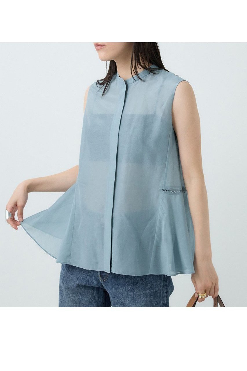 上品に甘さを添える、大人のラッフルブラウス 人気、トレンドファッション・服の通販 founy(ファニー) 【カオス/Chaos】 トレンドファッション・スタイル  Fashion Trends ファッション、ブランド PICK UP! Fashion Brand Pick Up ファッション Fashion レディースファッション WOMEN トップス・カットソー Tops/Tshirt キャミソール / ノースリーブ No Sleeves シャツ/ブラウス Shirts/Blouses なめらか Smooth シルク Silk ノースリーブ No Sleeve フロント Front ラッフル Raffle レース Race エレガント 上品 Elegant NEW・新作・新着・新入荷 New Arrivals |ID:prp329100004581778