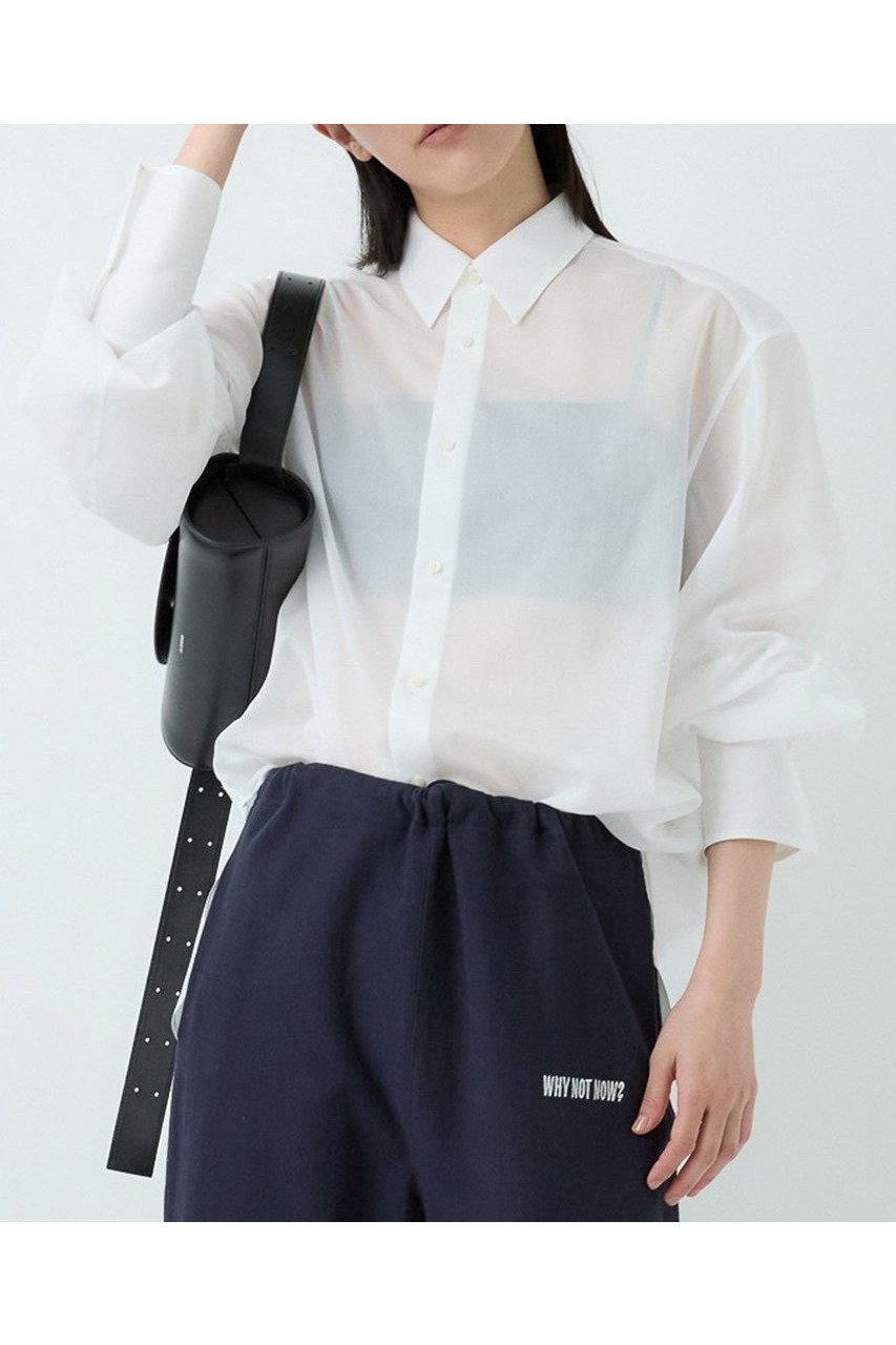 艶とハリで魅せる、秋ムード漂うシアーシャツ 人気、トレンドファッション・服の通販 founy(ファニー) 【カオス/Chaos】 トレンドファッション・スタイル  Fashion Trends ファッション、ブランド PICK UP! Fashion Brand Pick Up ファッション Fashion レディースファッション WOMEN トップス・カットソー Tops/Tshirt シャツ/ブラウス Shirts/Blouses カフス Cuffs スリーブ Sleeve フォルム Form ロング Long NEW・新作・新着・新入荷 New Arrivals 秋 Autumn/Fall |ID:prp329100004581755