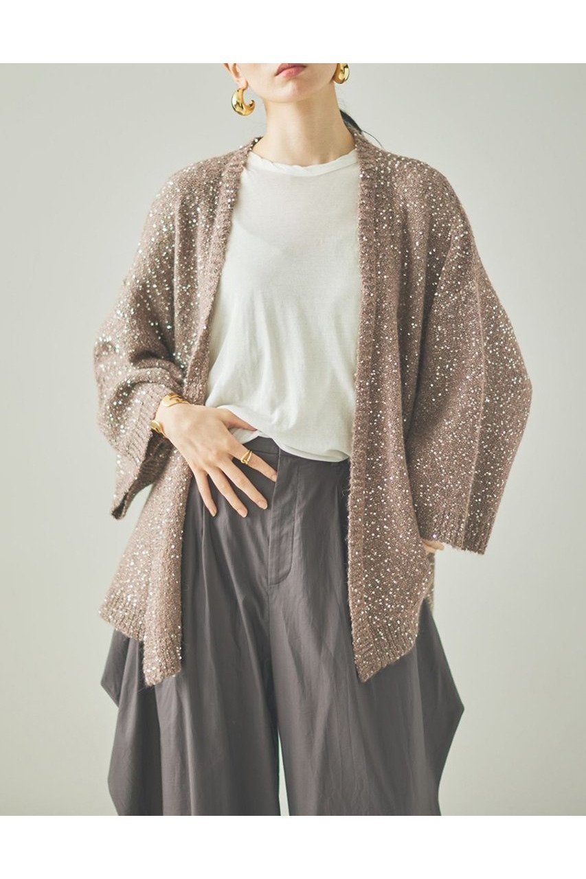 スパンコールが輝く華やぎニットカーディガン 人気、トレンドファッション・服の通販 founy(ファニー) 【カレンソロジー/Curensology】 トレンドファッション・スタイル  Fashion Trends ファッション、ブランド PICK UP! Fashion Brand Pick Up ファッション Fashion レディースファッション WOMEN トップス・カットソー Tops/Tshirt ニット Knit Tops カーディガン Cardigans カーディガン Cardigan シンプル Simple スパンコール Sequins エレガント 上品 Elegant NEW・新作・新着・新入荷 New Arrivals |ID:prp329100004582864