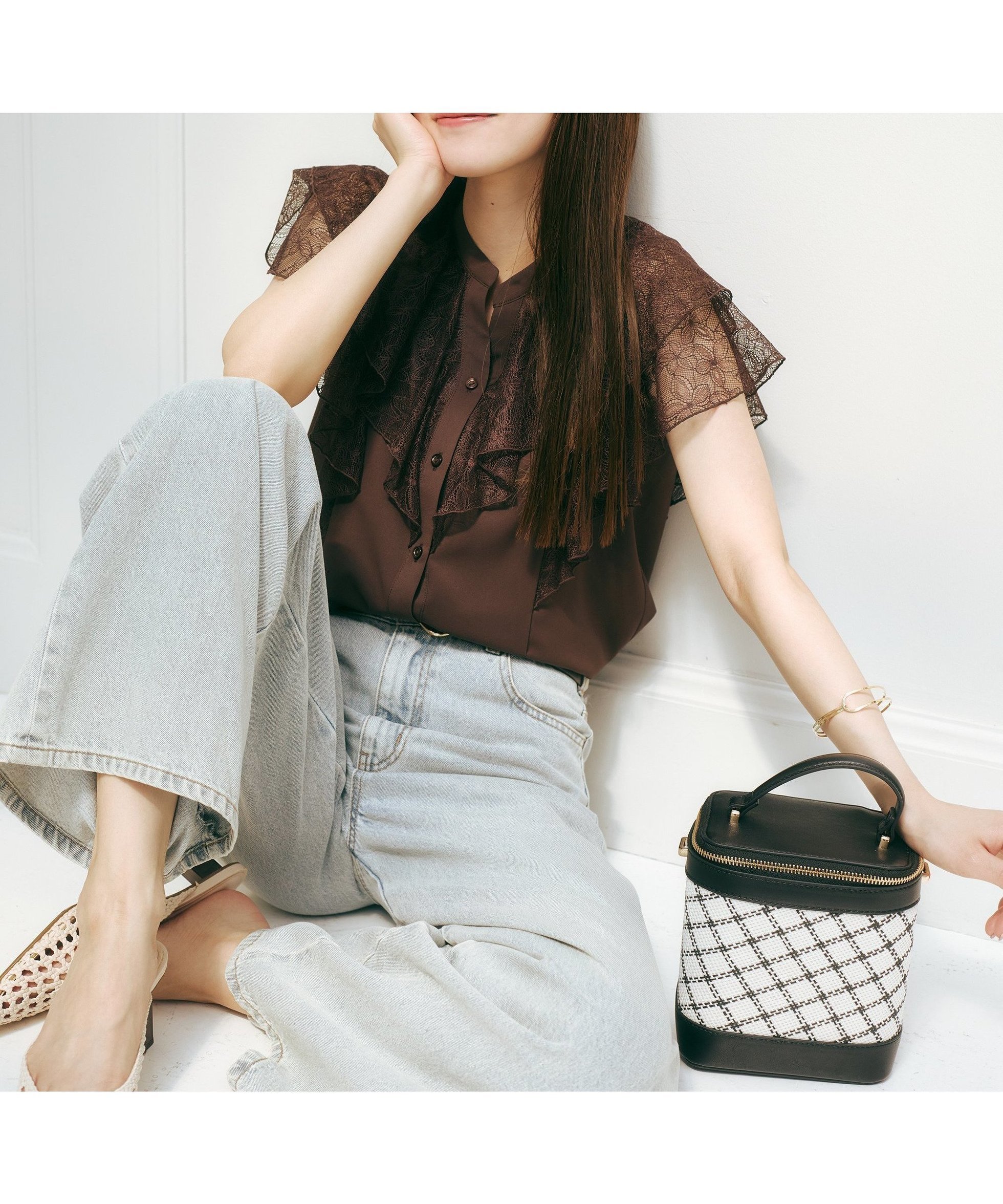 【PROPORTION BODY DRESSING/プロポーション ボディドレッシング】レース×ラッフルが華やかに映える、オフィスにも似合う上品ブラウス 人気、トレンドファッション・服の通販 founy(ファニー) 【プロポーション ボディドレッシング/PROPORTION BODY DRESSING】 トレンドファッション・スタイル  Fashion Trends トレンド、ファッションスタイル Fashion Trends ファッション Fashion レディースファッション WOMEN トップス・カットソー Tops/Tshirt シャツ/ブラウス Shirts/Blouses ラッフル Raffle レース Race |ID:prp329100004550884