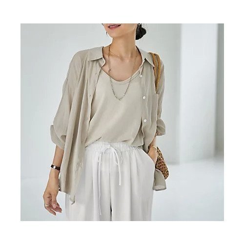 【STYLE DELI/スタイルデリ】こなれ感と機能性を兼ね備えた、涼感シアーシャツ+キャミソールセット 人気、トレンドファッション・服の通販 founy(ファニー) 【スタイルデリ/STYLE DELI】 トレンドファッション・スタイル  Fashion Trends トレンド、ファッションスタイル Fashion Trends ファッション Fashion レディースファッション WOMEN トップス・カットソー Tops/Tshirt キャミソール / ノースリーブ No Sleeves シャツ/ブラウス Shirts/Blouses カットソー Cut and Sewn イエロー Yellow インナー Inner エアリー Airy 春 Spring カットソー Cut And Sew カフス Cuffs キャミ Cami キャミソール Camisole クール Cool シアー Sheer ショルダー Shoulder シンプル Simple スリット Slit ドロップ Drop ネップ Nep Yarn ノースリーブ No Sleeve 長袖 Long Sleeve バランス Balance フロント Front ラウンド Round 夏 Summer エレガント 上品 Elegant |ID:prp329100004584399