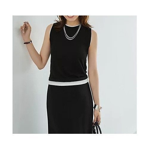 【STYLE DELI/スタイルデリ】重ね着風デザインでアクセントをプラスする、細見えタンクトップ 人気、トレンドファッション・服の通販 founy(ファニー) 【スタイルデリ/STYLE DELI】 トレンドファッション・スタイル  Fashion Trends トレンド、ファッションスタイル Fashion Trends ファッション Fashion レディースファッション WOMEN トップス・カットソー Tops/Tshirt ニット Knit Tops イエロー Yellow インナー Inner 秋 Autumn/Fall カットソー Cut And Sew コンパクト Compact サロペット Overalls シアー Sheer スリット Slit スーツ Suit タンク Tank デニム Denim 定番 Standard ノースリーブ No Sleeve フィット Fit フェミニン Feminine フリル Frills フレア Flare ペンシル Pencil メランジ Melange レース Race ワイド Wide 夏 Summer |ID:prp329100004584396