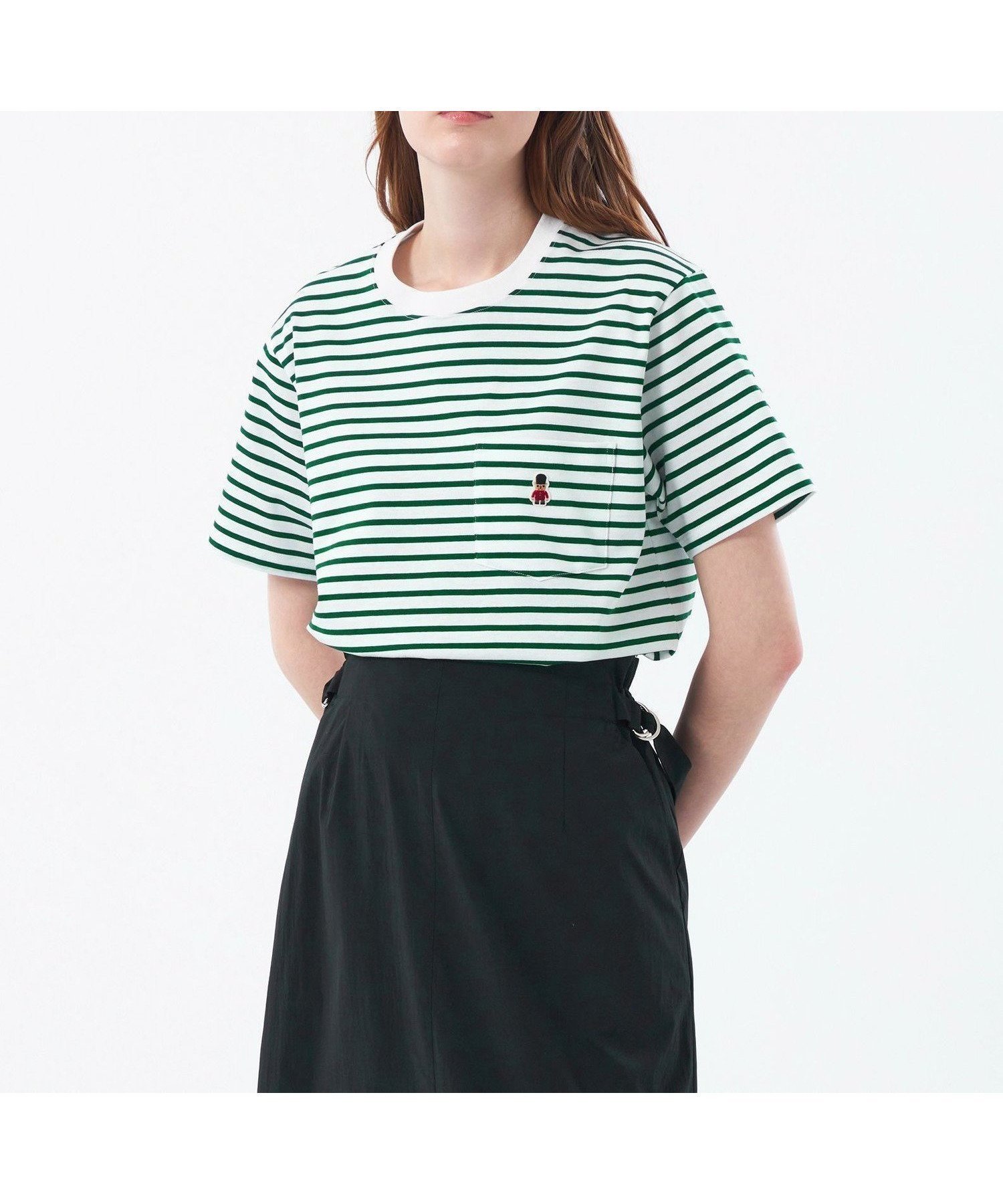 【MACKINTOSH PHILOSOPHY/マッキントッシュ フィロソフィー】バッキンガムベアがアクセント 程よいゆとりのボーダー半袖カットソー 人気、トレンドファッション・服の通販 founy(ファニー) 【マッキントッシュ フィロソフィー/MACKINTOSH PHILOSOPHY】 トレンドファッション・スタイル  Fashion Trends トレンド、ファッションスタイル Fashion Trends ファッション Fashion レディースファッション WOMEN おすすめ Recommend インナー Inner ベーシック Basic ロンドン London 半袖 Short Sleeve 夏 Summer 春 Spring 秋 Autumn/Fall |ID:prp329100004583280