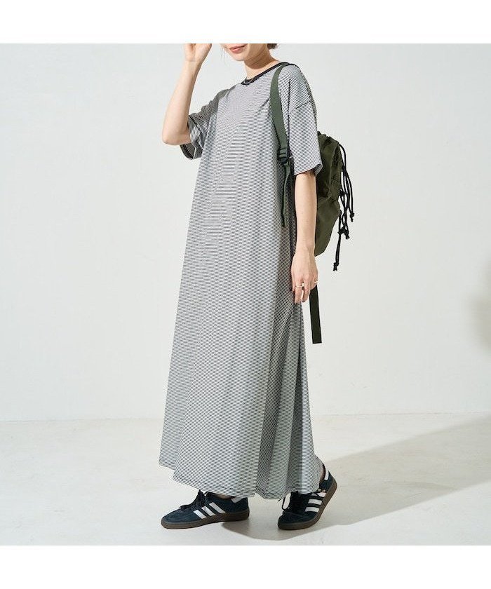 【FREAK'S STORE/フリークスストア】華やかさと快適さを両立 細ボーダーAラインTシャツワンピース 人気、トレンドファッション・服の通販 founy(ファニー) 【フリークスストア/FREAK'S STORE】 トレンドファッション・スタイル  Fashion Trends トレンド、ファッションスタイル Fashion Trends ファッション Fashion レディースファッション WOMEN ワンピース Dress 2025年 2025 2025春夏・S/S Ss,Spring/Summer,2025 ボーダー Border 半袖 Short Sleeve 夏 Summer S/S・春夏 Ss・Spring/Summer |ID:prp329100004527571