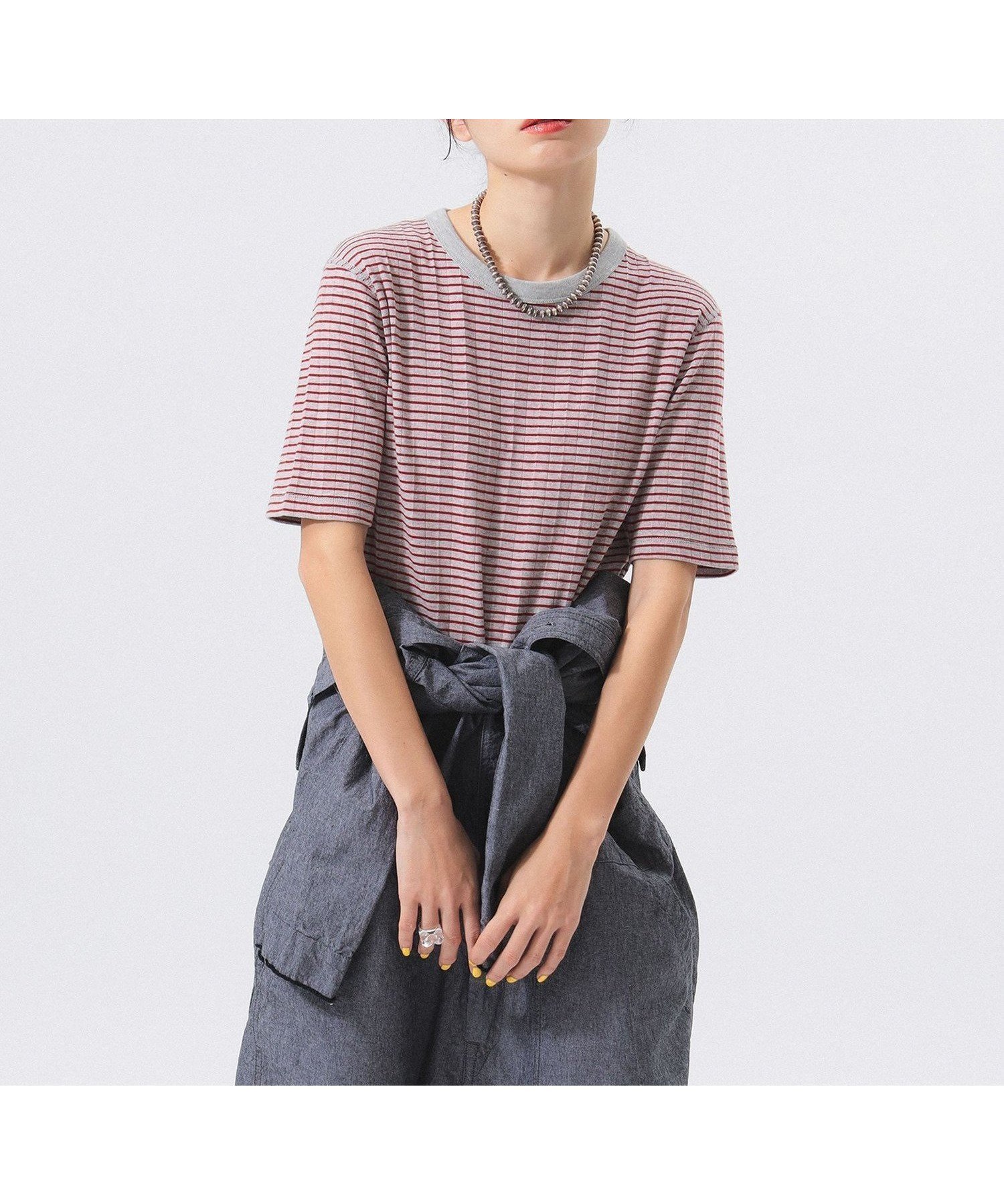 【BEAMS/ビームス ウイメン】毎年人気の別注アイテム!細ボーダー5分袖Tシャツ【Healthknit × BEAMS BOY】 人気、トレンドファッション・服の通販 founy(ファニー) 【ビームス ウイメン/BEAMS】 トレンドファッション・スタイル  Fashion Trends トレンド、ファッションスタイル Fashion Trends ファッション Fashion レディースファッション WOMEN トップス・カットソー Tops/Tshirt ニット Knit Tops シャツ/ブラウス Shirts/Blouses ロング / Tシャツ T-Shirts インナー Inner ウェーブ Wave 人気 Popularity ボーダー Border 別注 Special Order ラウンド Round おすすめ Recommend |ID:prp329100004526583