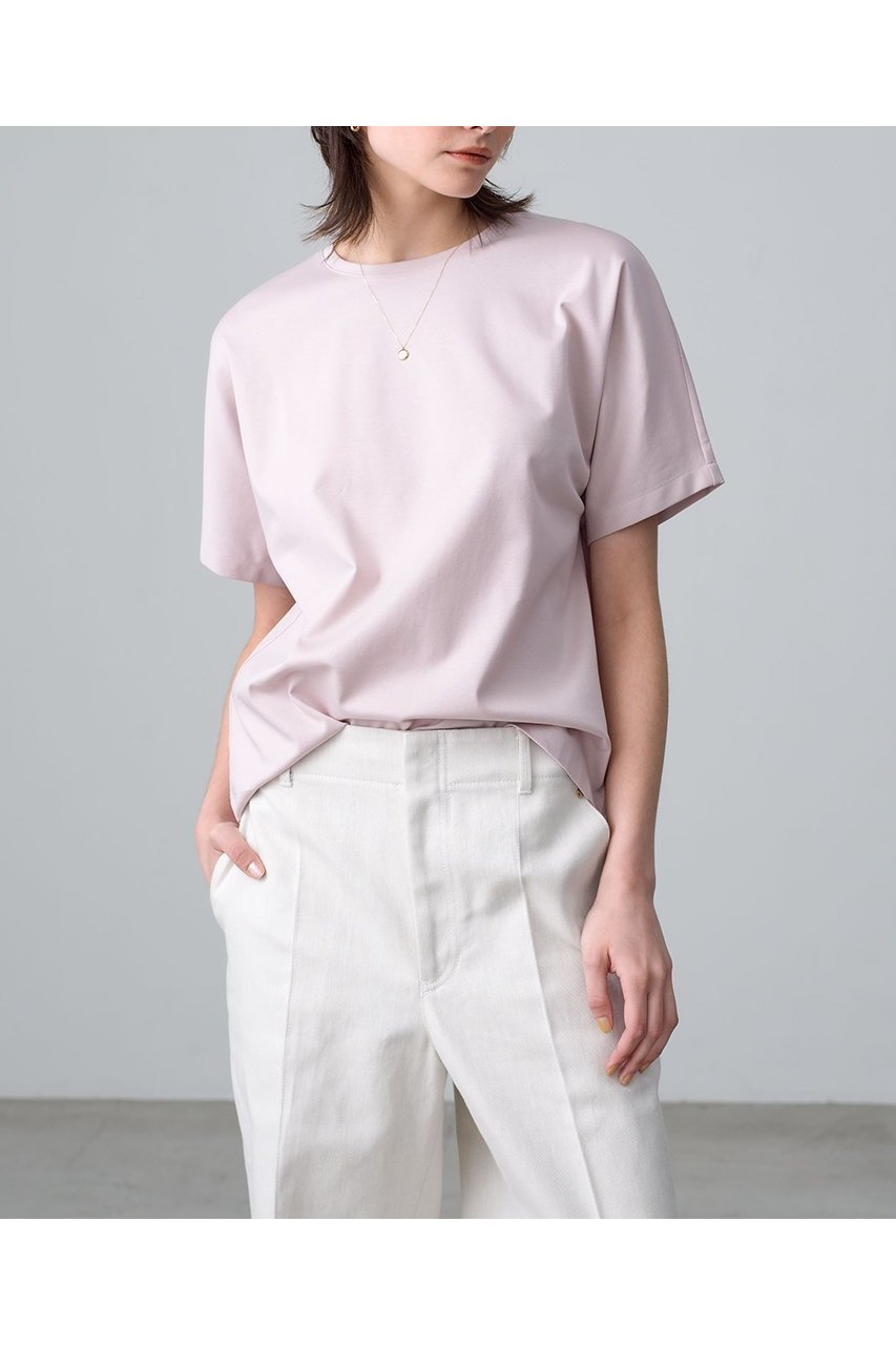 【ebure/エブール】極上の肌ざわりと洗練シルエット、大人ピンクが魅力のエルショップ別注カットソー 人気、トレンドファッション・服の通販 founy(ファニー) 【エブール/ebure】 トレンドファッション・スタイル  Fashion Trends トレンド・ファッションスタイル Fashion Trends & Styles ファッション Fashion レディースファッション Ladies' Fashion Online トップス・カットソー Tops/Tshirt シャツ/ブラウス Shirts/Blouses ロング / Tシャツ T-Shirts カットソー Cut and Sewn イタリア Italy 春 Spring カットソー Cut And Sew ショート Short シンプル Simple スリーブ Sleeve 定番 Standard なめらか Smooth 別注 Special Order S/S・春夏 Ss・Spring/Summer 夏 Summer |ID:prp329100003135409